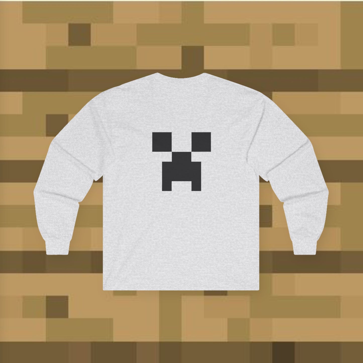 Minecraft Creeper Long Sleeve Tee for Gamers, Unisex Game Shirt, Perfect for Birthdays, Cozy Casual Wear, Minecraft Gifts, Gamer Apparel