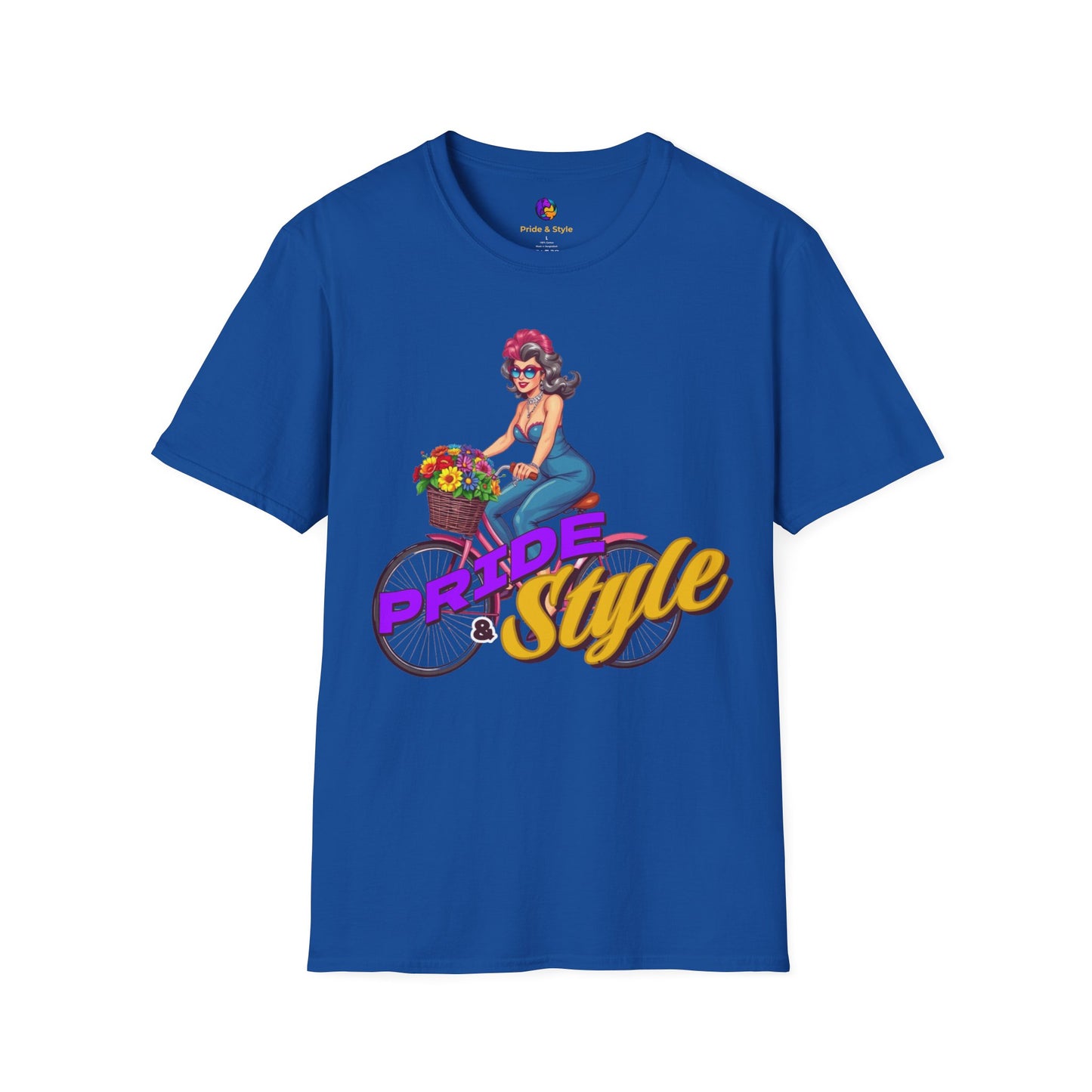 Pride Style Unisex T-Shirt, Fun Summer Tee, LGBTQ+ Gift, Bike Lover Shirt, Festival Wear, Colorful Pride Apparel