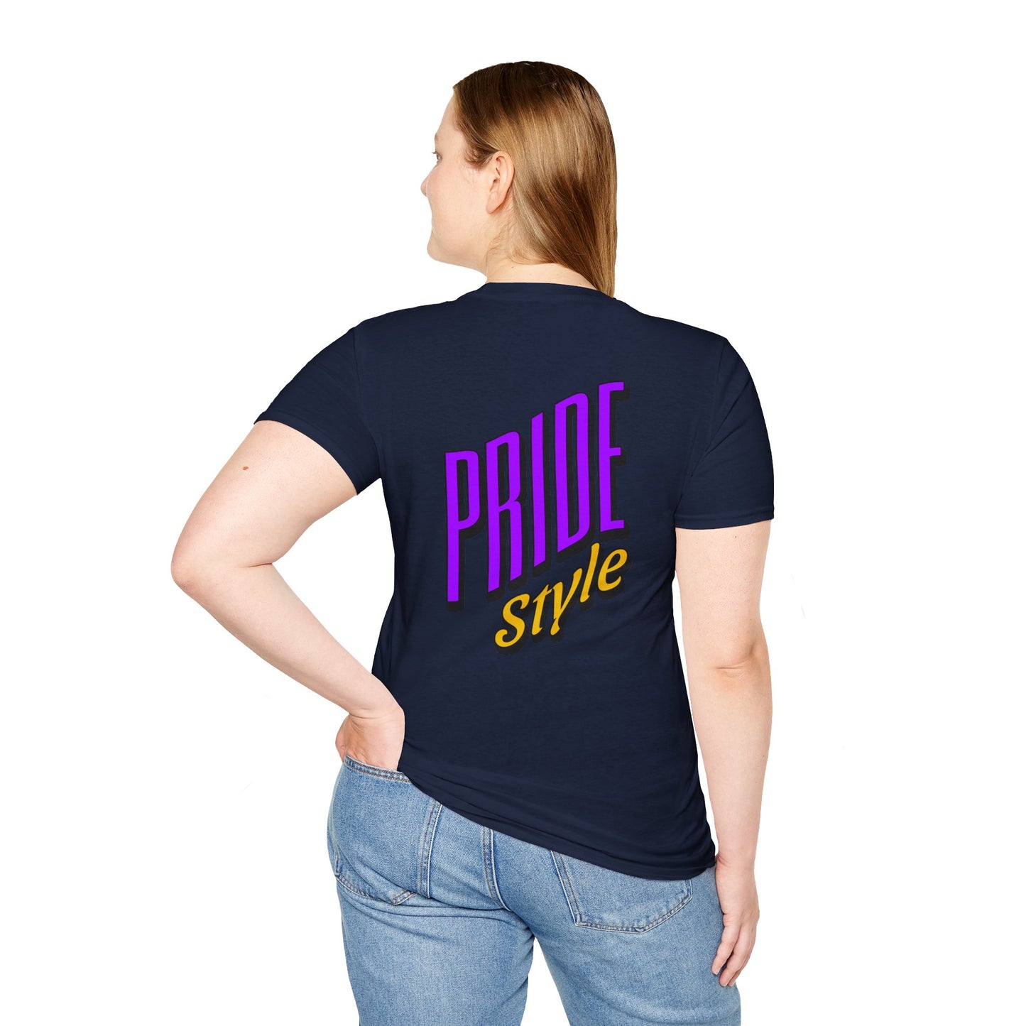 Pride Style Unisex Softstyle T-Shirt, LGBTQ+ Apparel, Gay Pride Shirt, Festival Wear, Affirmation Tee, Inclusive Fashion