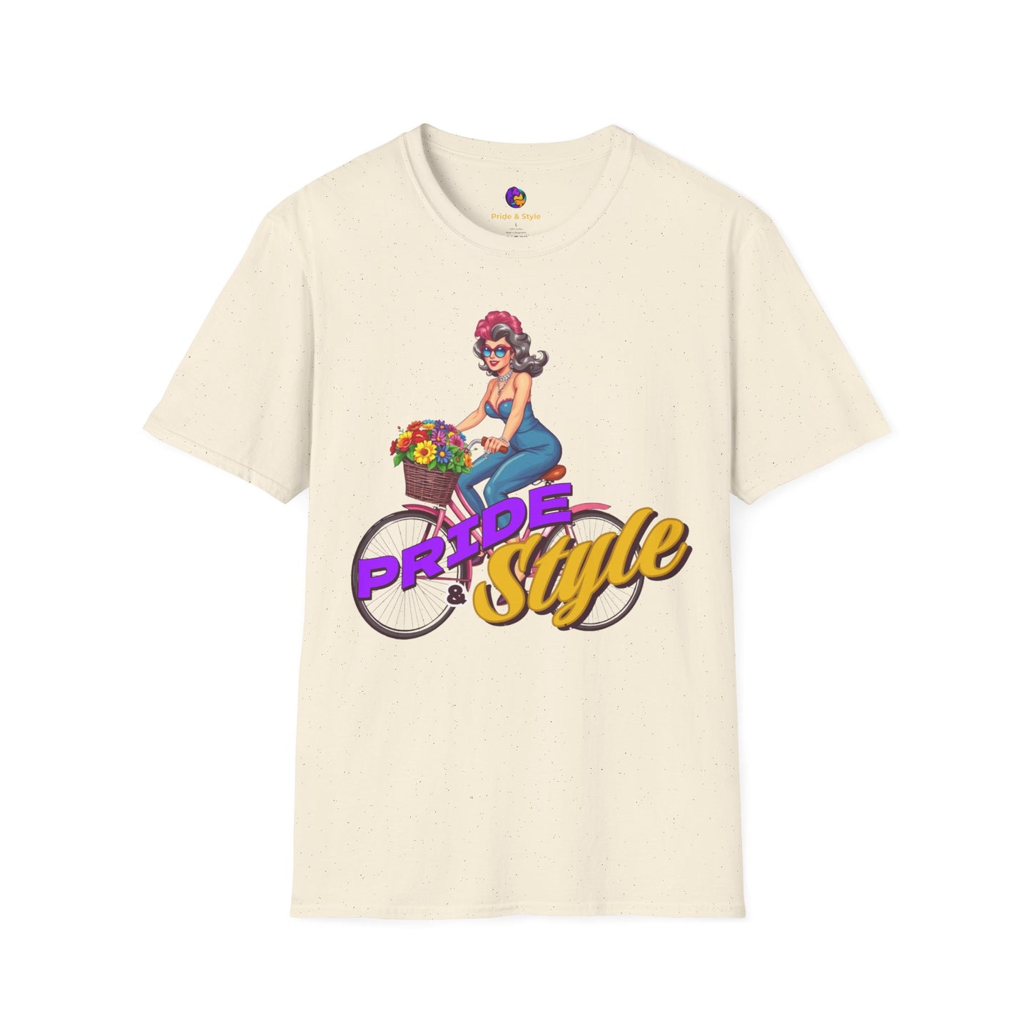 Pride Style Unisex T-Shirt, Fun Summer Tee, LGBTQ+ Gift, Bike Lover Shirt, Festival Wear, Colorful Pride Apparel