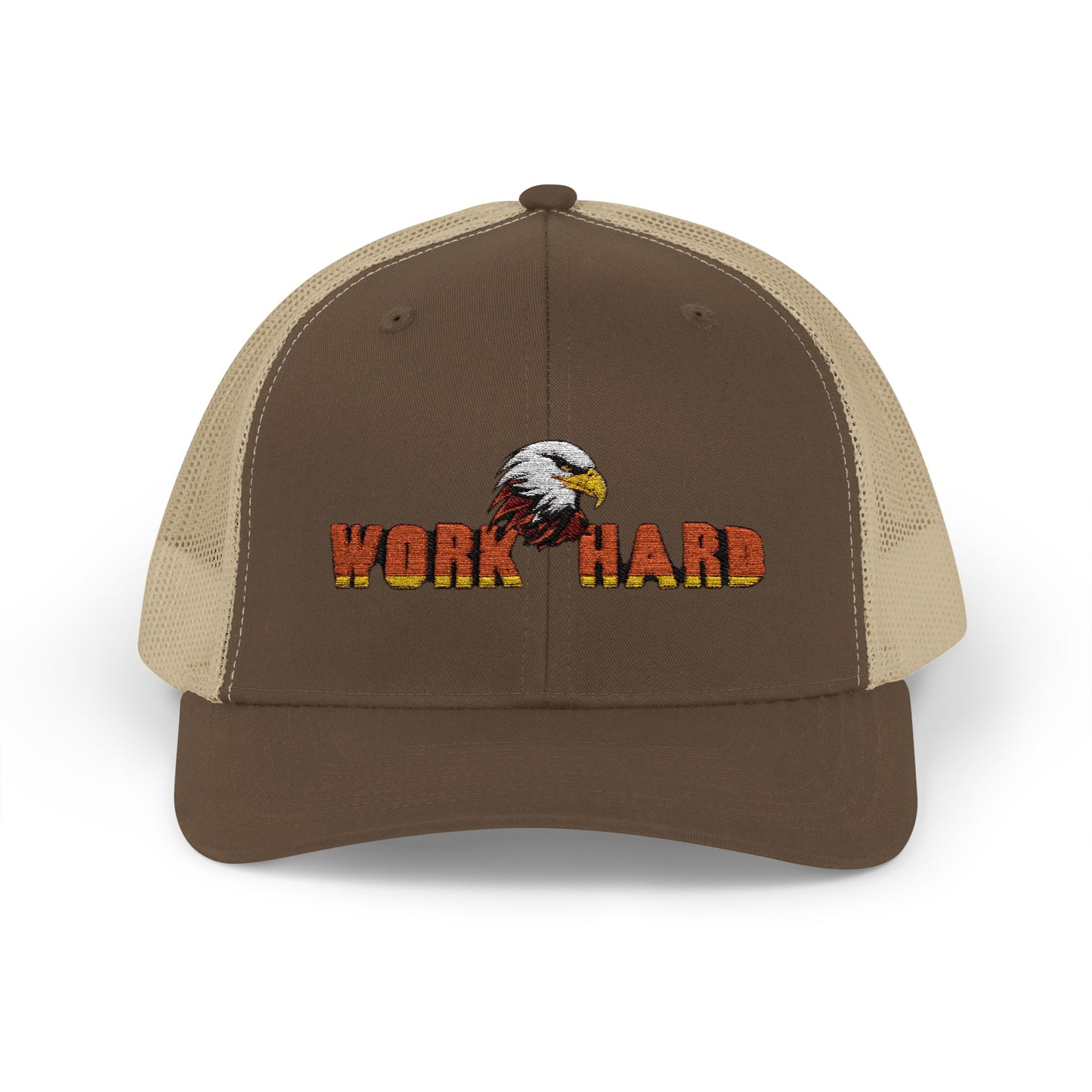 Work Hard Eagle Snapback Cap