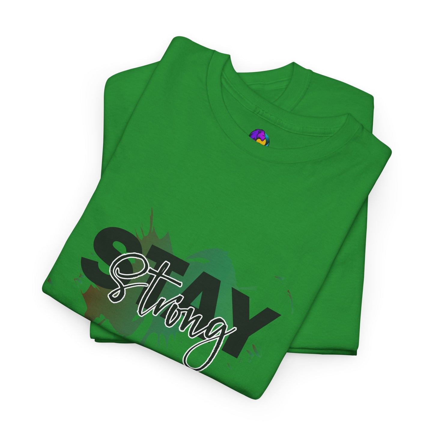Stay Strong Unisex Heavy Cotton Tee, Inspirational T-Shirt, Motivational Apparel, Casual Wear, Gifts for Him/Her, Everyday Comfort
