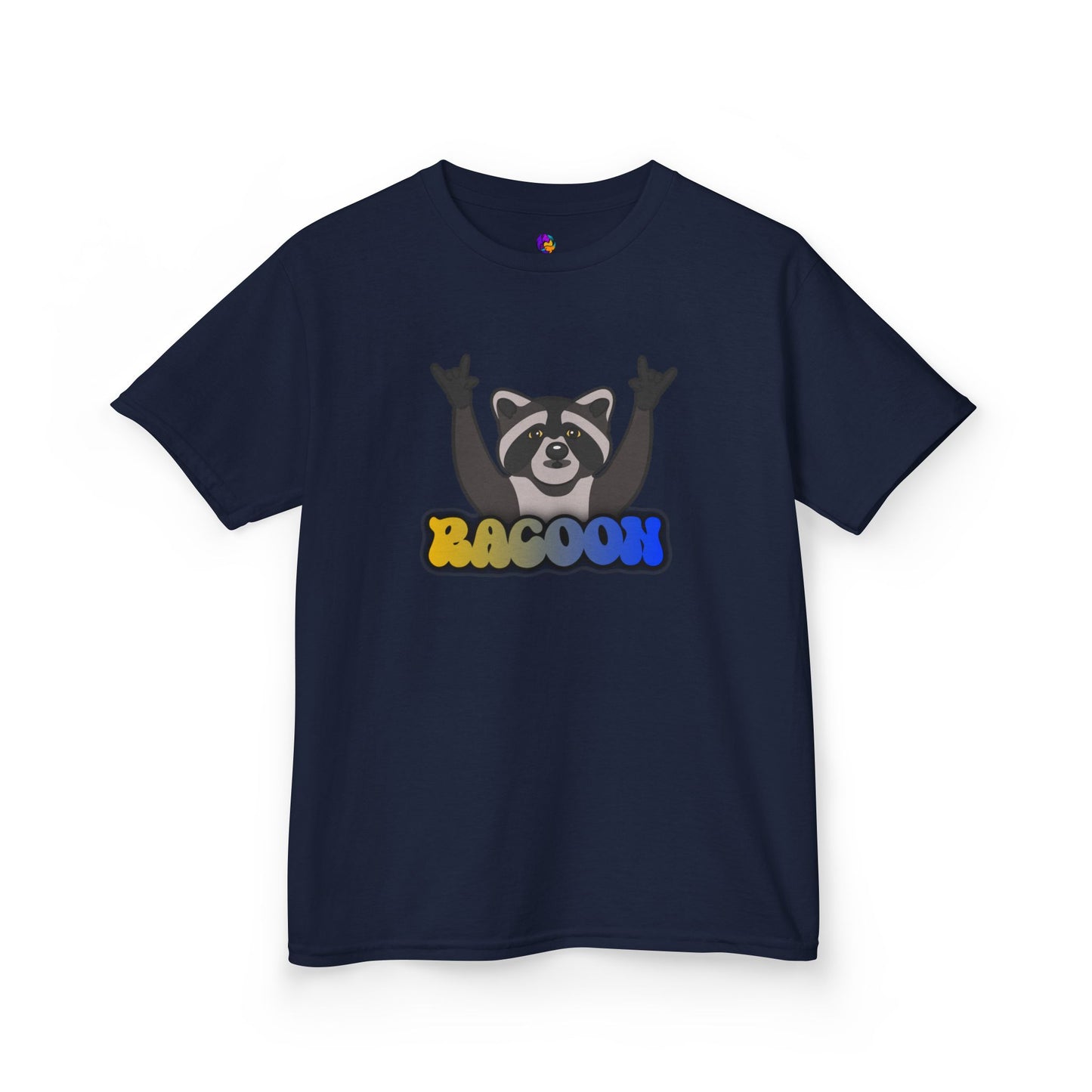 Rockin' Raccoon Kids Tee | Fun Cotton Shirt for Boys & Girls, Cute Animal Graphic Tee, Birthday Gift, Playtime Essential