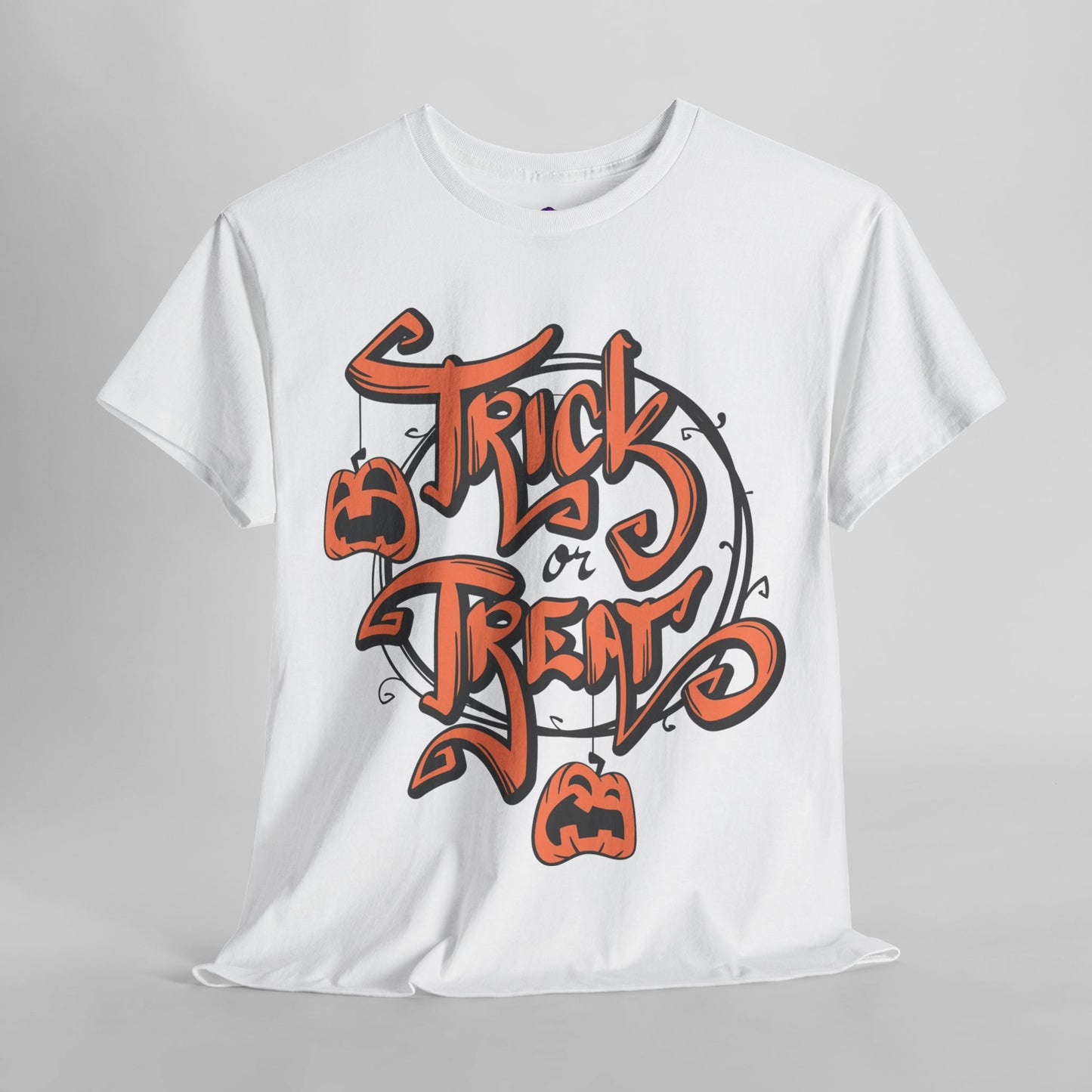 Halloween Trick or Treat Unisex Tee, Spooky Cotton Shirt, Fall Fashion, Halloween Costume Tee, Autumn Celebration Wear, Kids and Adults