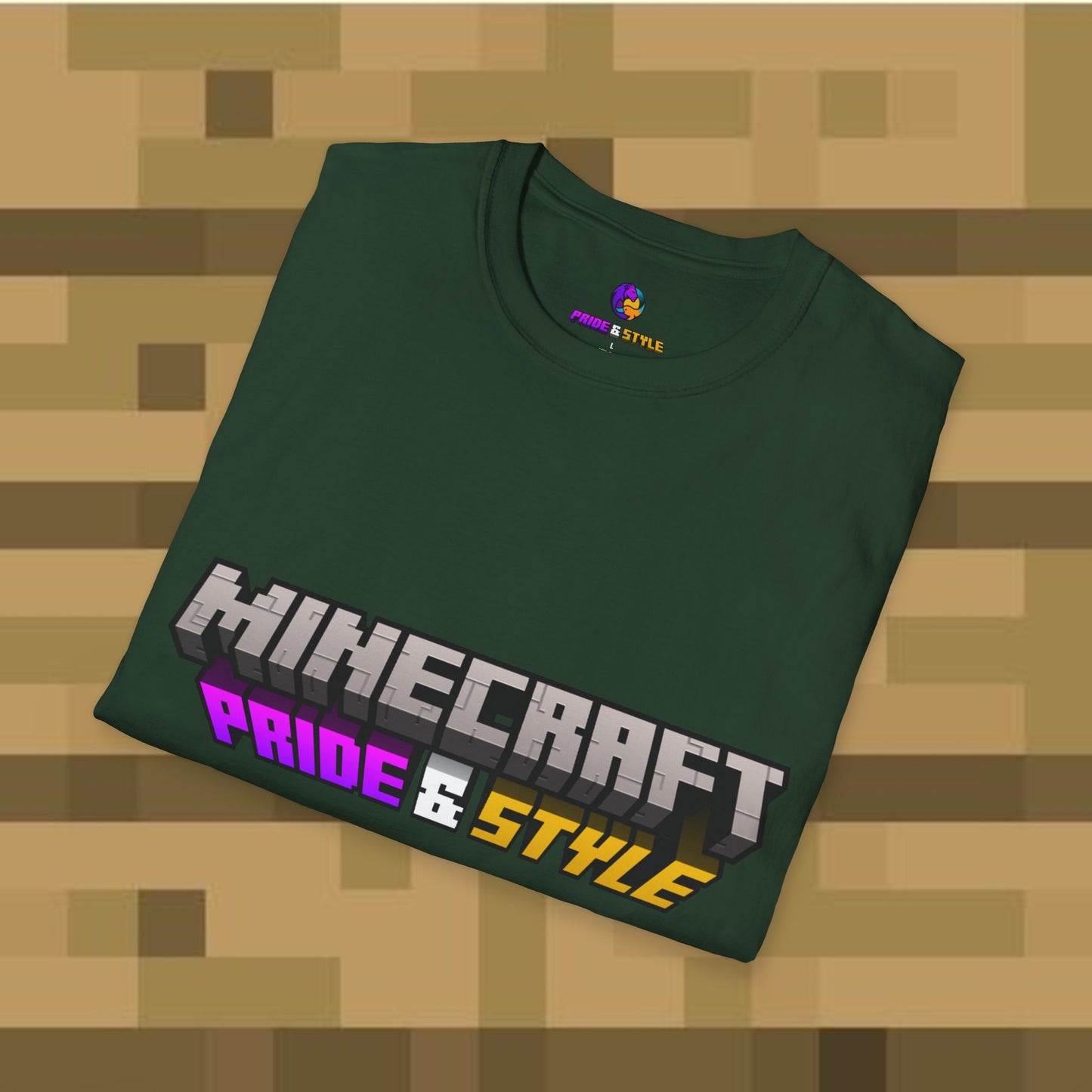 Minecraft Pride & Style T-Shirt for Game Lovers, Unisex Graphic Tee for Pride Events, Casual Wear, Gamer Gift, Comfortable Fashion