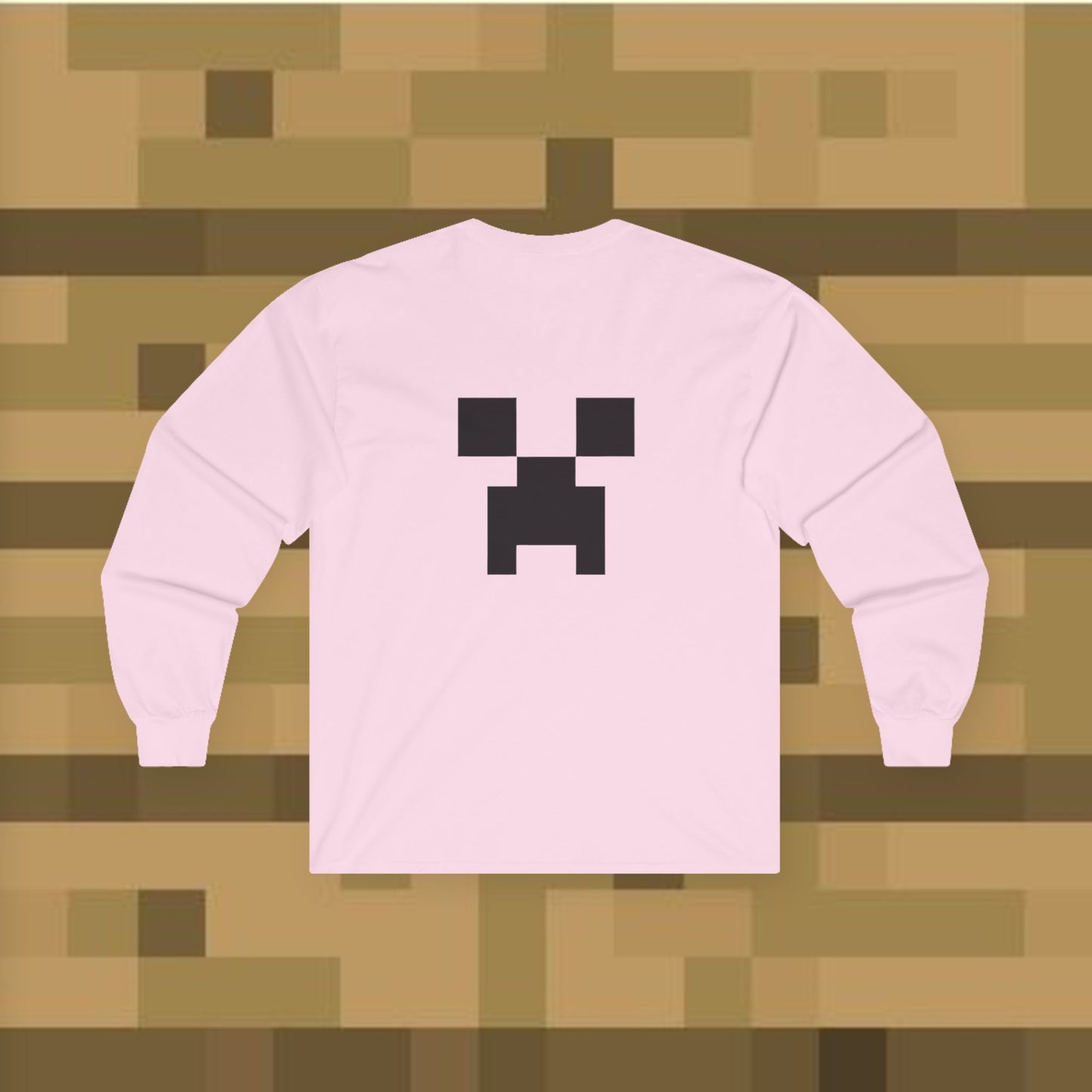 Minecraft Creeper Long Sleeve Tee for Gamers, Unisex Game Shirt, Perfect for Birthdays, Cozy Casual Wear, Minecraft Gifts, Gamer Apparel