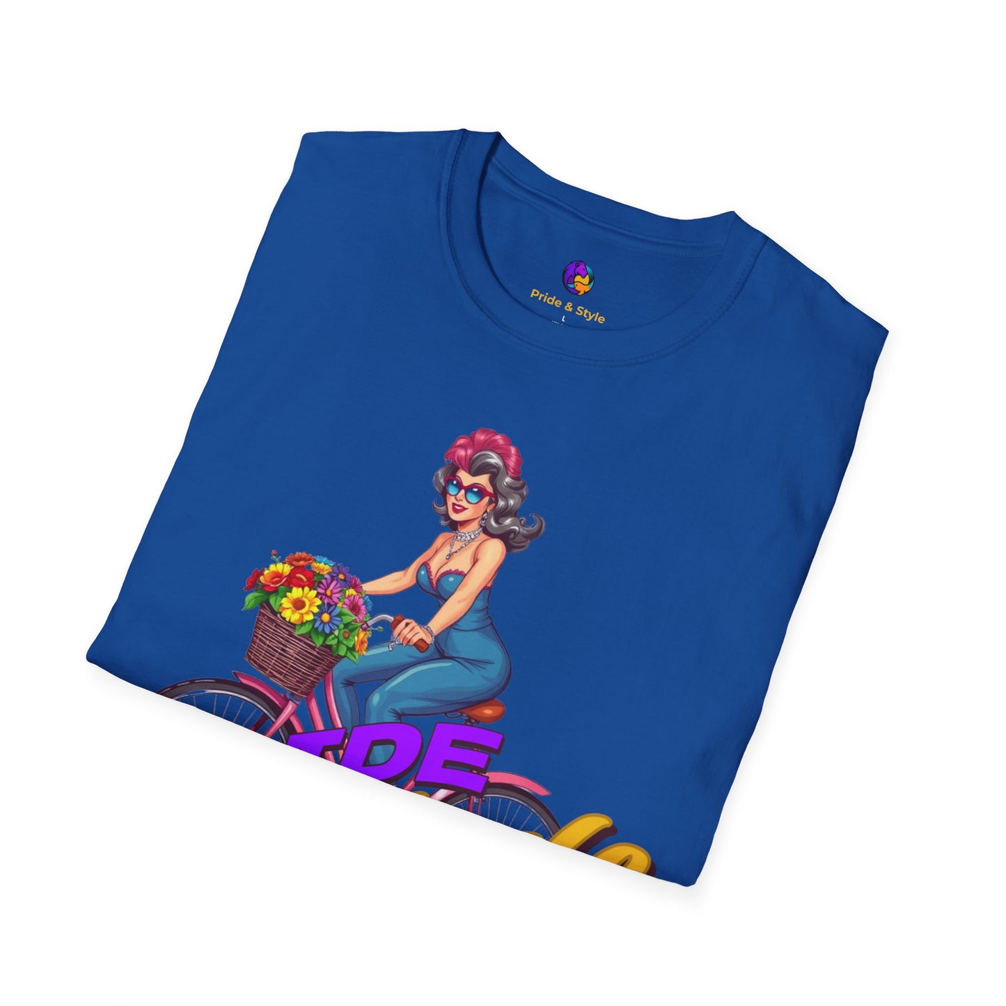 Pride Style Unisex T-Shirt, Fun Summer Tee, LGBTQ+ Gift, Bike Lover Shirt, Festival Wear, Colorful Pride Apparel