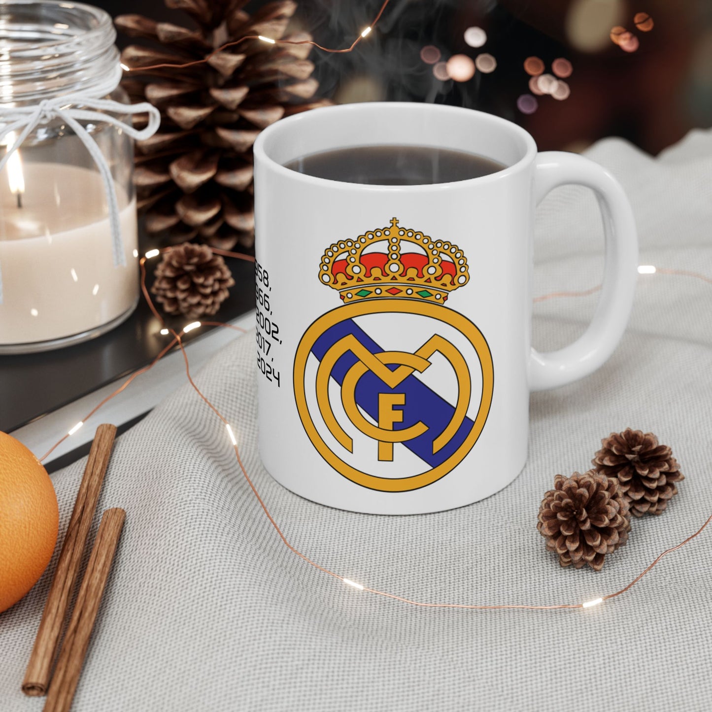 Mug - Real Madrid Champions League History Ceramic Mug (11oz, 15oz)