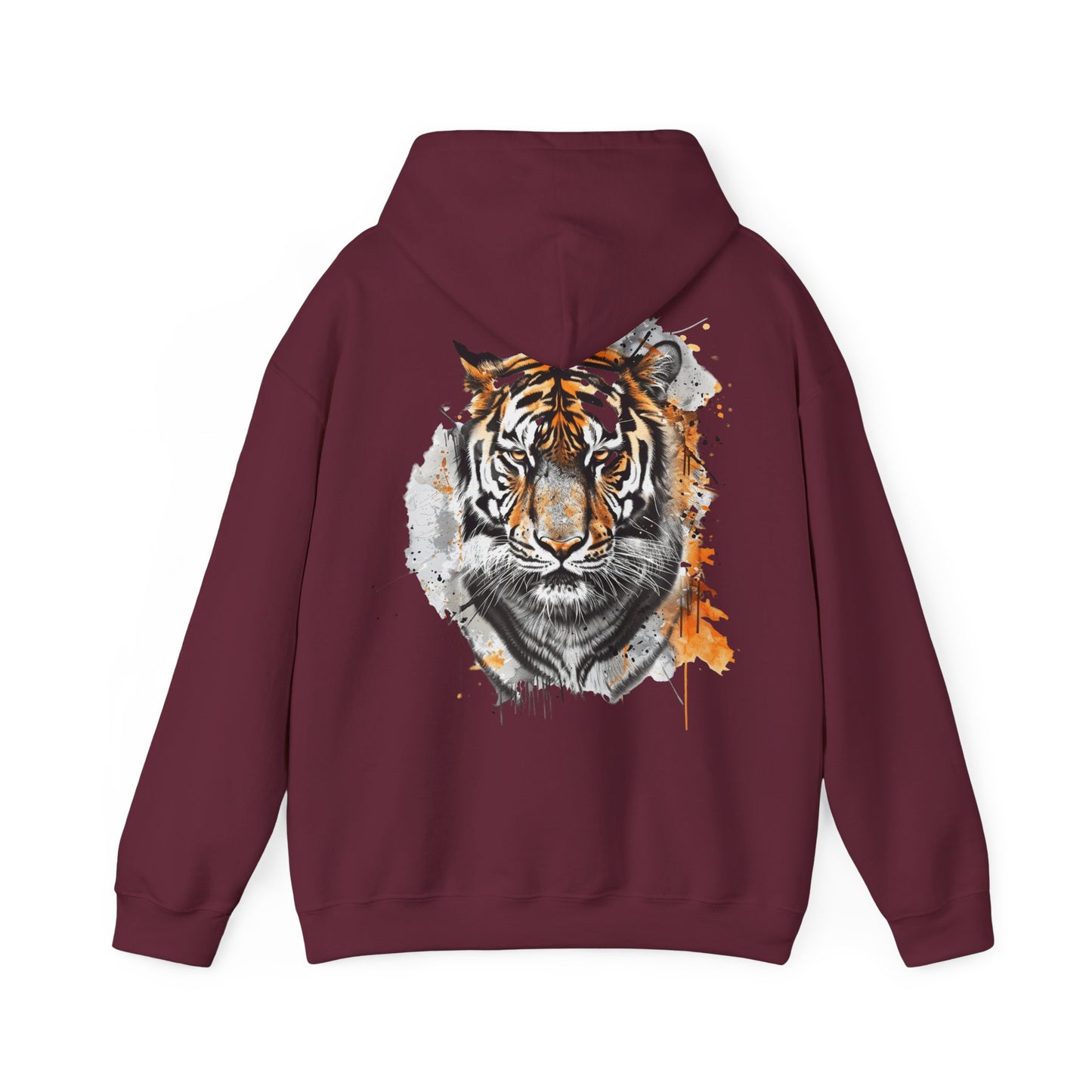 Magnificent Tiger Hooded Sweatshirt for Those Who Love to Be a King, Comfortable Sweater for Everyday Wear, Gift for Birthdays and Nature Lovers.
