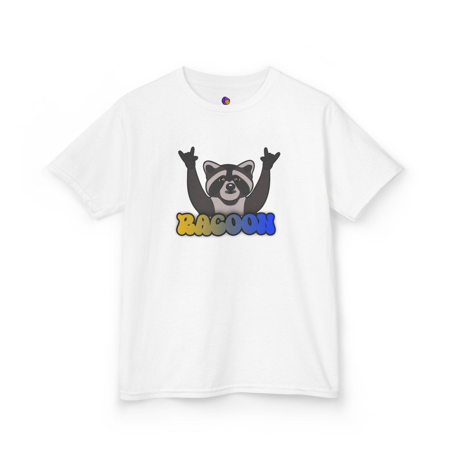 Rockin' Raccoon Kids Tee | Fun Cotton Shirt for Boys & Girls, Cute Animal Graphic Tee, Birthday Gift, Playtime Essential