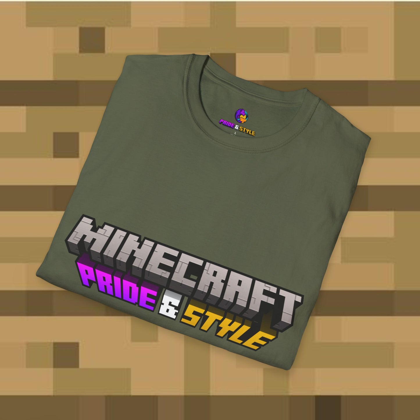 Minecraft Pride & Style T-Shirt for Game Lovers, Unisex Graphic Tee for Pride Events, Casual Wear, Gamer Gift, Comfortable Fashion