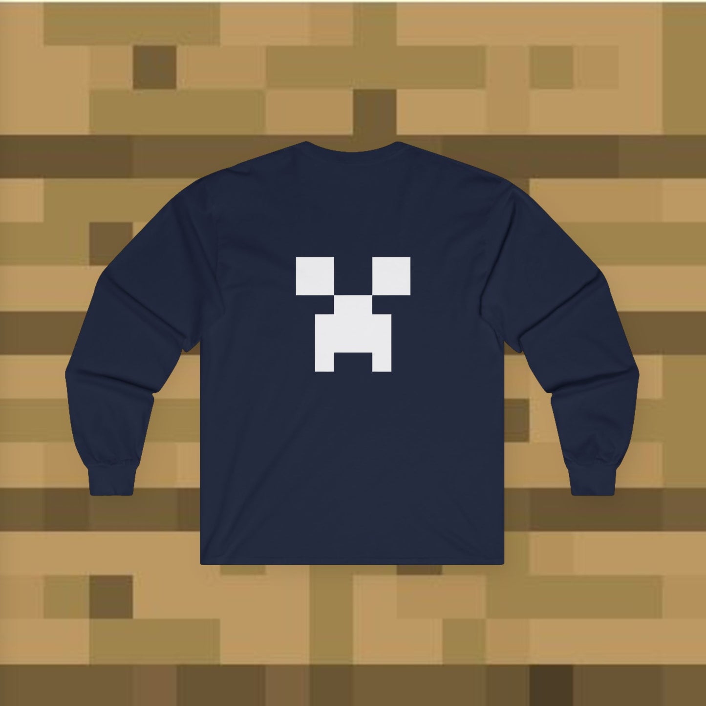 Minecraft Creeper Long Sleeve Tee for Gamers, Unisex Game Shirt, Perfect for Birthdays, Cozy Casual Wear, Minecraft Gifts, Gamer Apparel