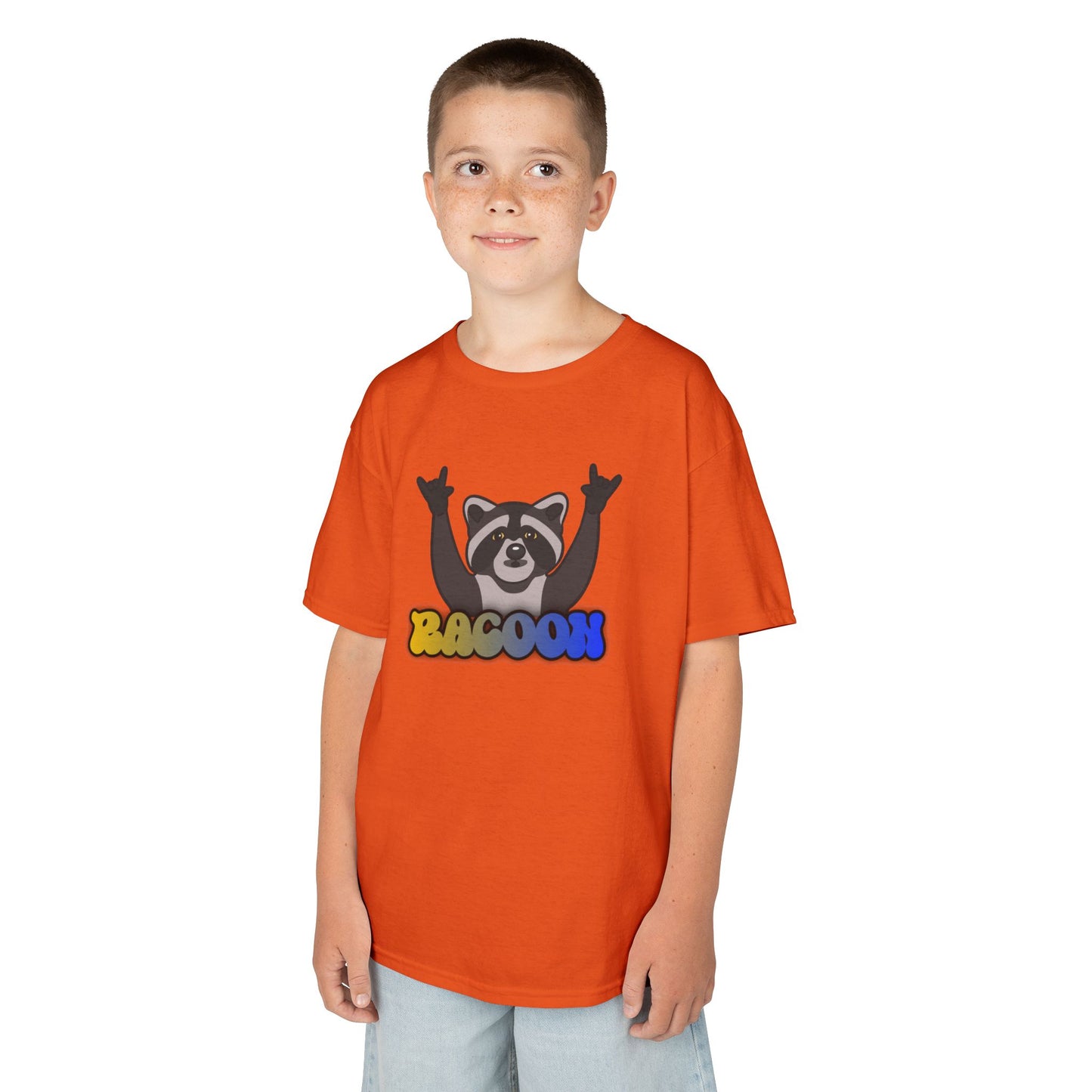 Rockin' Raccoon Kids Tee | Fun Cotton Shirt for Boys & Girls, Cute Animal Graphic Tee, Birthday Gift, Playtime Essential
