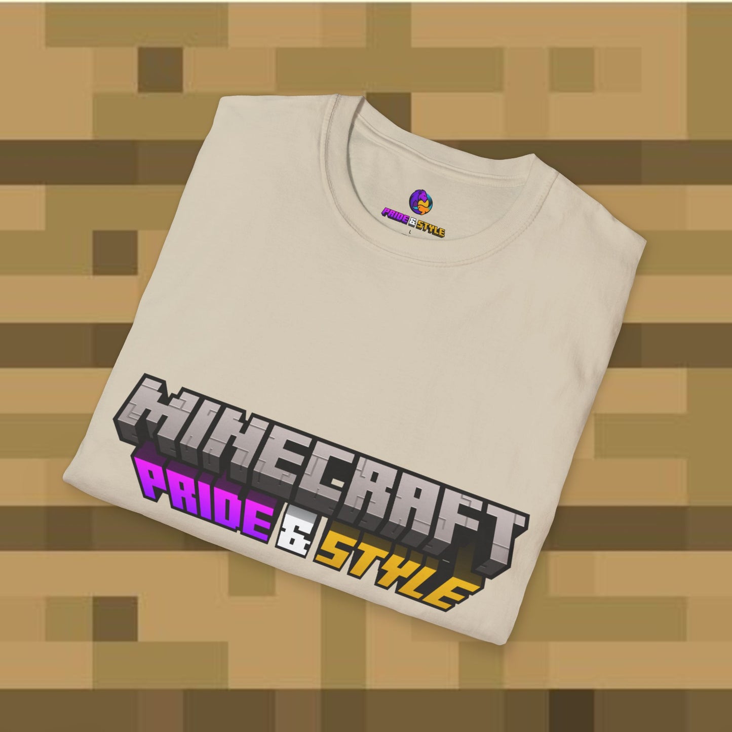 Minecraft Pride & Style T-Shirt for Game Lovers, Unisex Graphic Tee for Pride Events, Casual Wear, Gamer Gift, Comfortable Fashion