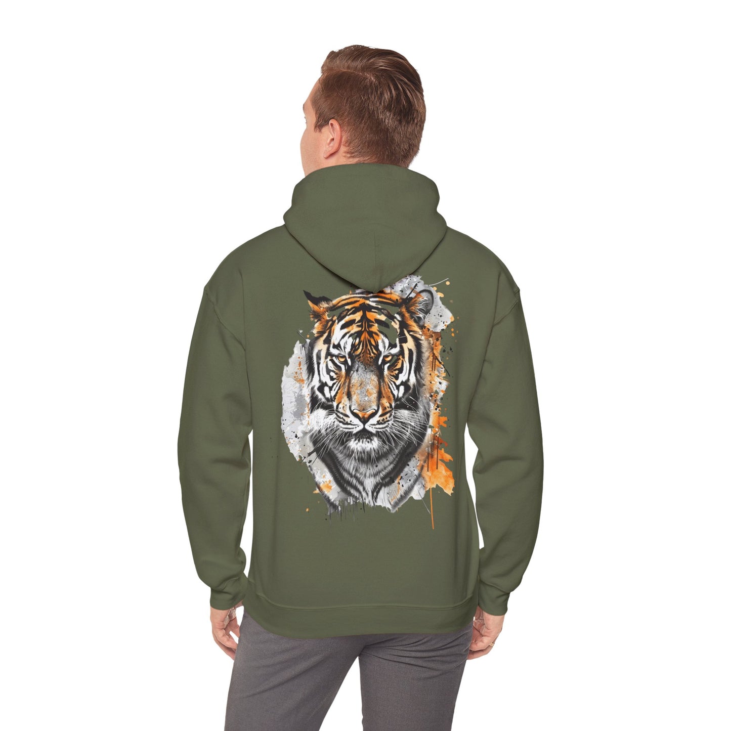 Magnificent Tiger Hooded Sweatshirt for Those Who Love to Be a King, Comfortable Sweater for Everyday Wear, Gift for Birthdays and Nature Lovers.