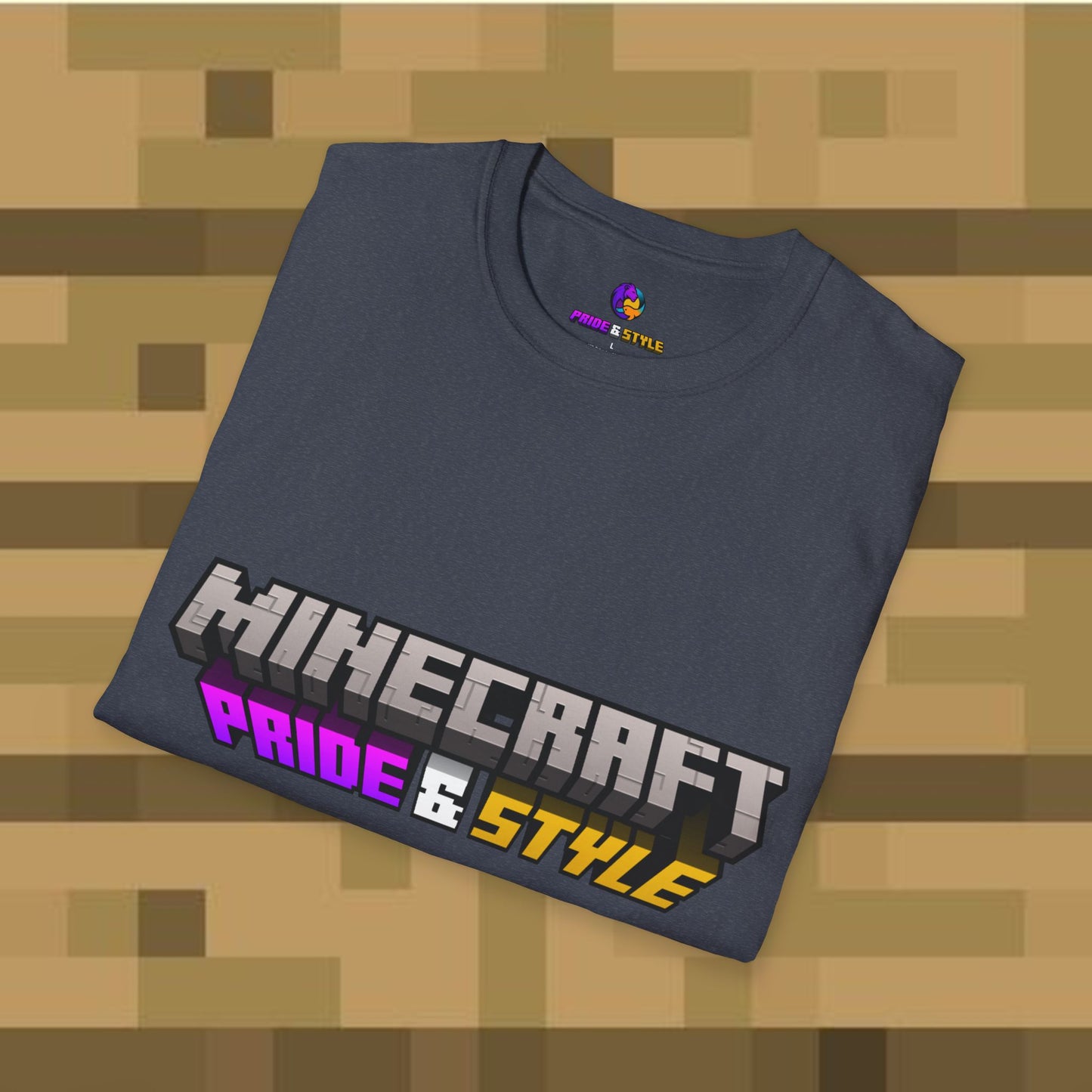 Minecraft Pride & Style T-Shirt for Game Lovers, Unisex Graphic Tee for Pride Events, Casual Wear, Gamer Gift, Comfortable Fashion