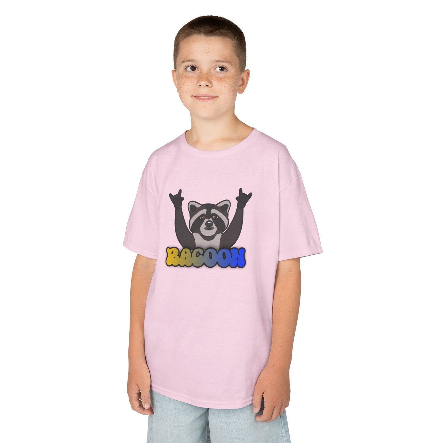 Rockin' Raccoon Kids Tee | Fun Cotton Shirt for Boys & Girls, Cute Animal Graphic Tee, Birthday Gift, Playtime Essential