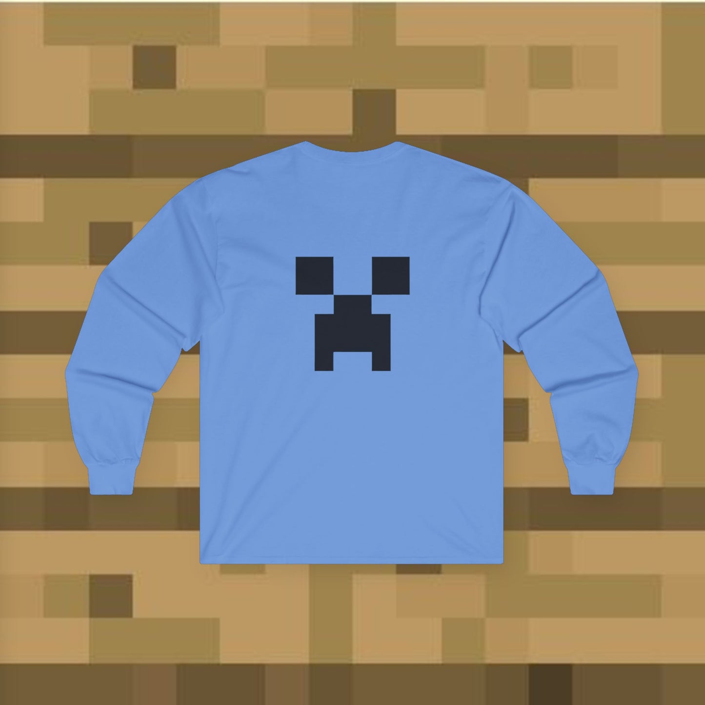 Minecraft Creeper Long Sleeve Tee for Gamers, Unisex Game Shirt, Perfect for Birthdays, Cozy Casual Wear, Minecraft Gifts, Gamer Apparel