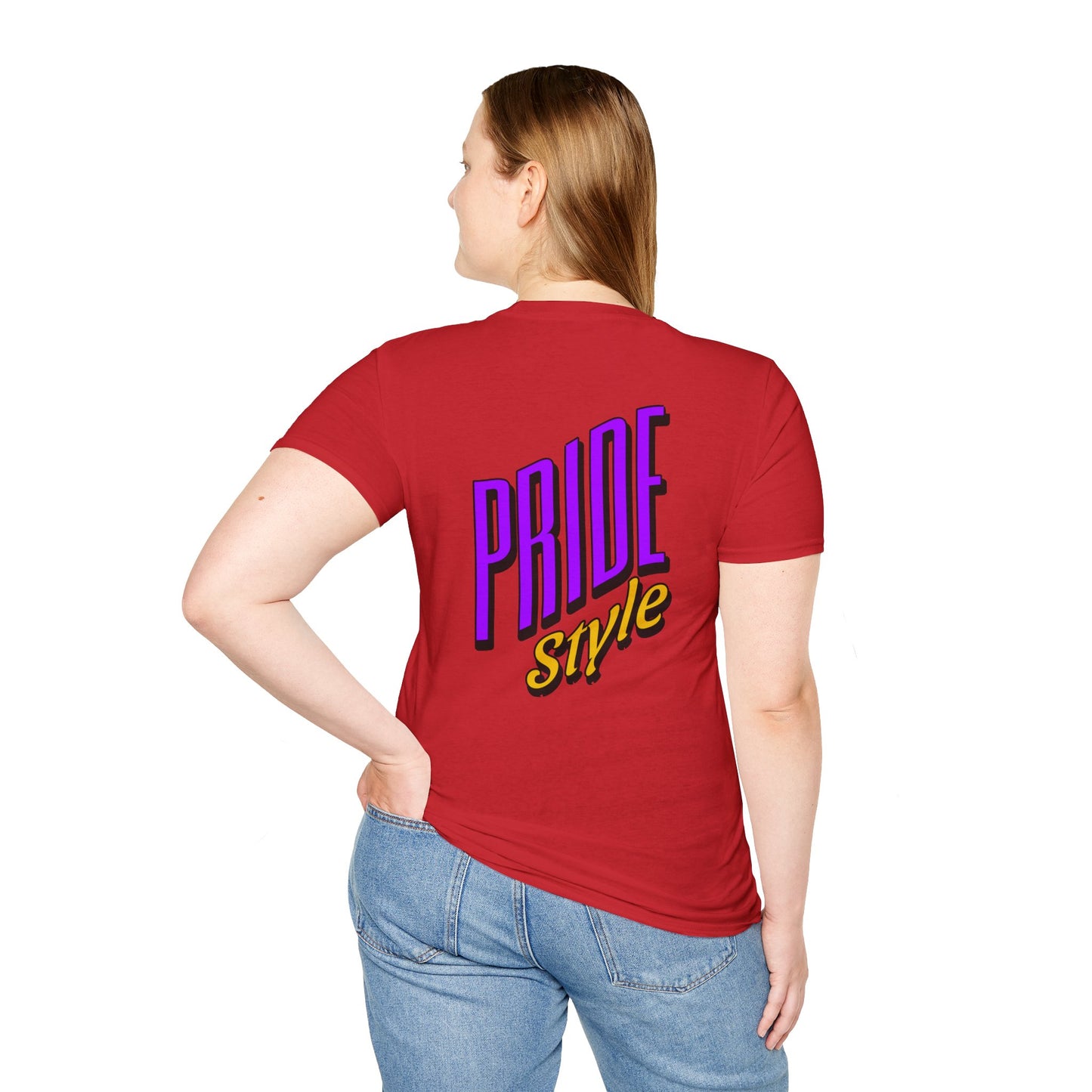 Pride Style Unisex Softstyle T-Shirt, LGBTQ+ Apparel, Gay Pride Shirt, Festival Wear, Affirmation Tee, Inclusive Fashion