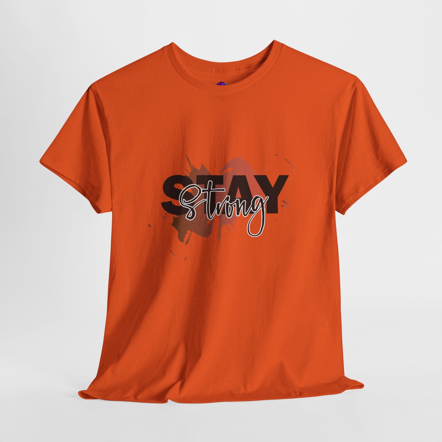 Stay Strong Unisex Heavy Cotton Tee, Inspirational T-Shirt, Motivational Apparel, Casual Wear, Gifts for Him/Her, Everyday Comfort