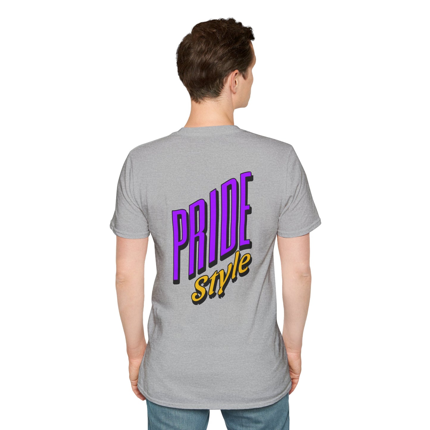 Pride Style Unisex Softstyle T-Shirt, LGBTQ+ Apparel, Gay Pride Shirt, Festival Wear, Affirmation Tee, Inclusive Fashion