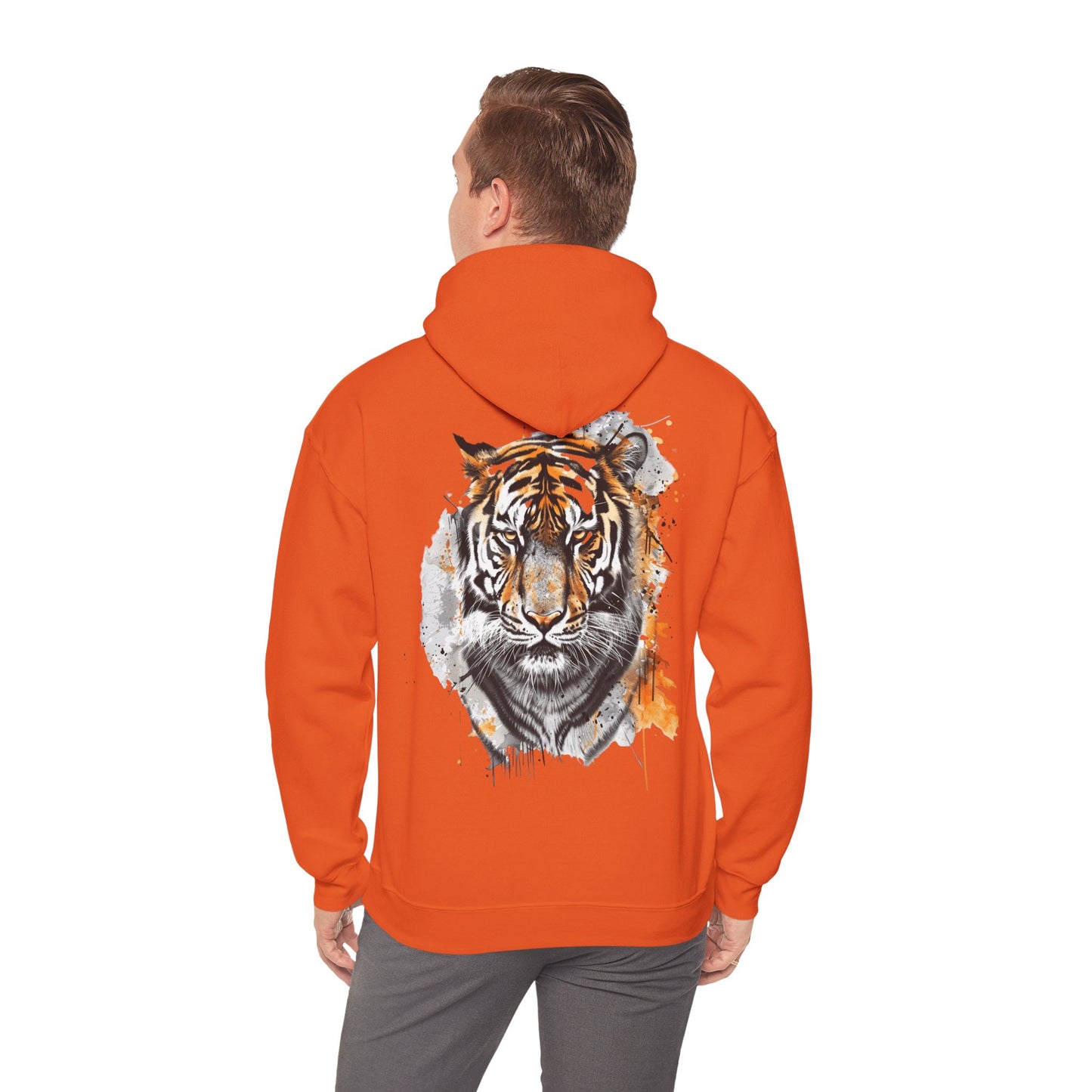 Magnificent Tiger Hooded Sweatshirt for Those Who Love to Be a King, Comfortable Sweater for Everyday Wear, Gift for Birthdays and Nature Lovers.