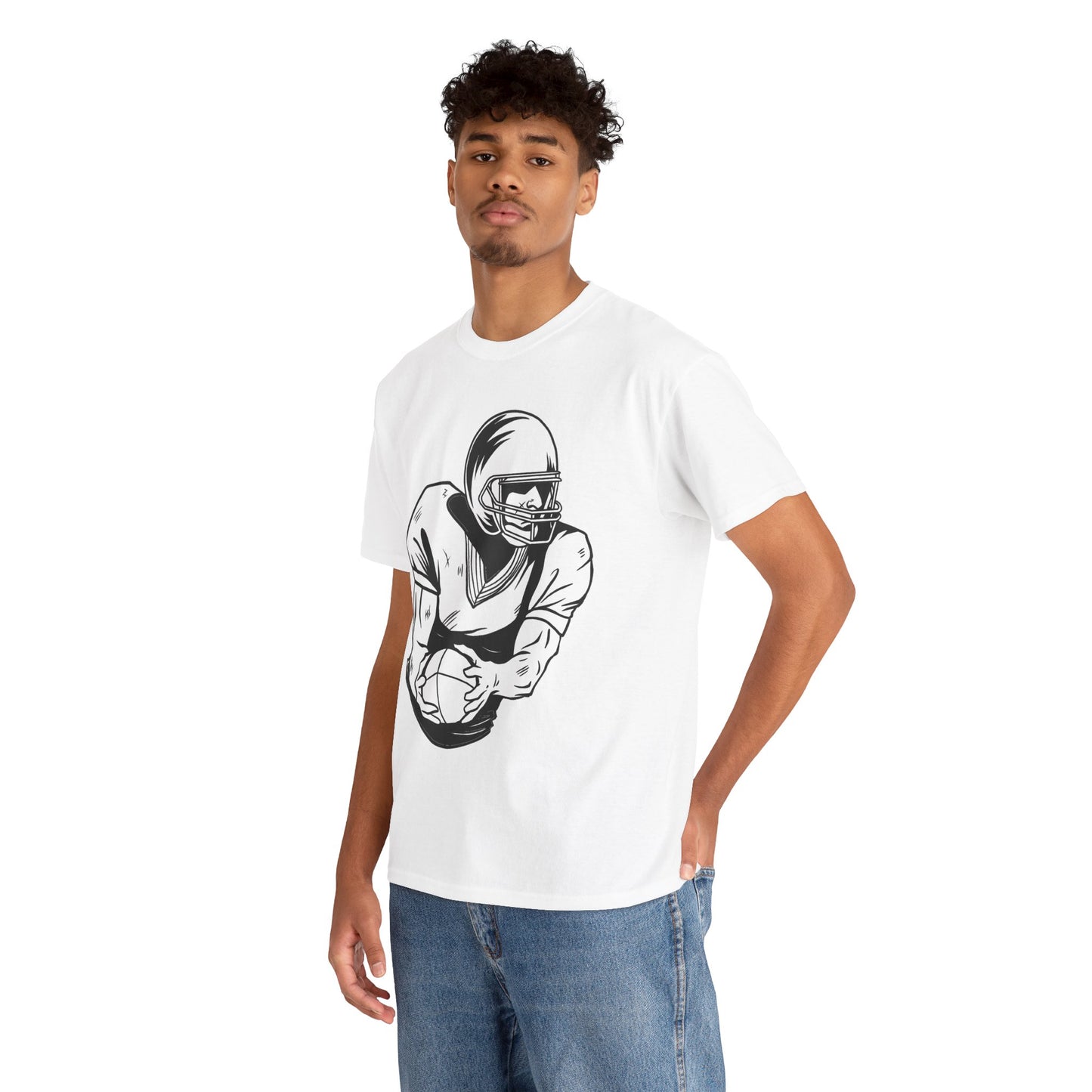 Football Graphic Tee, Casual wear.