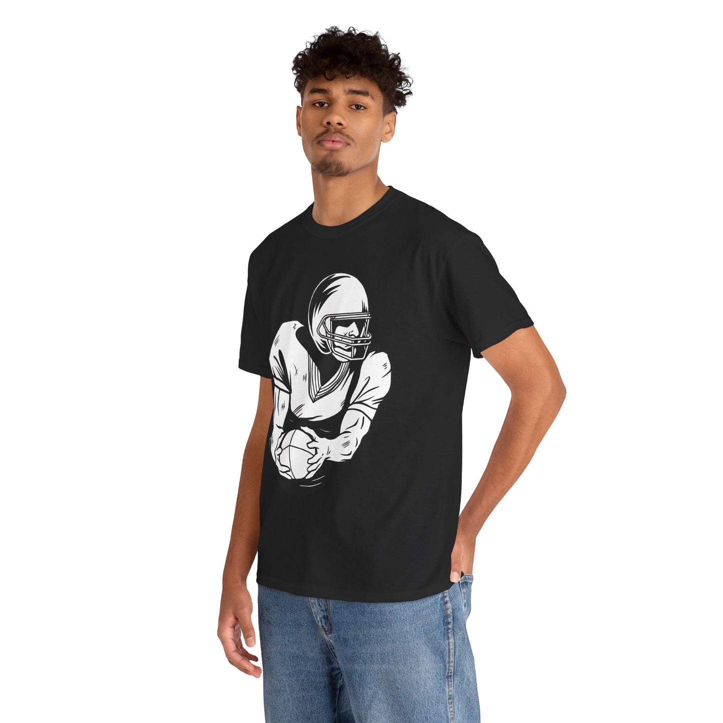 Football Graphic Tee, Casual wear.
