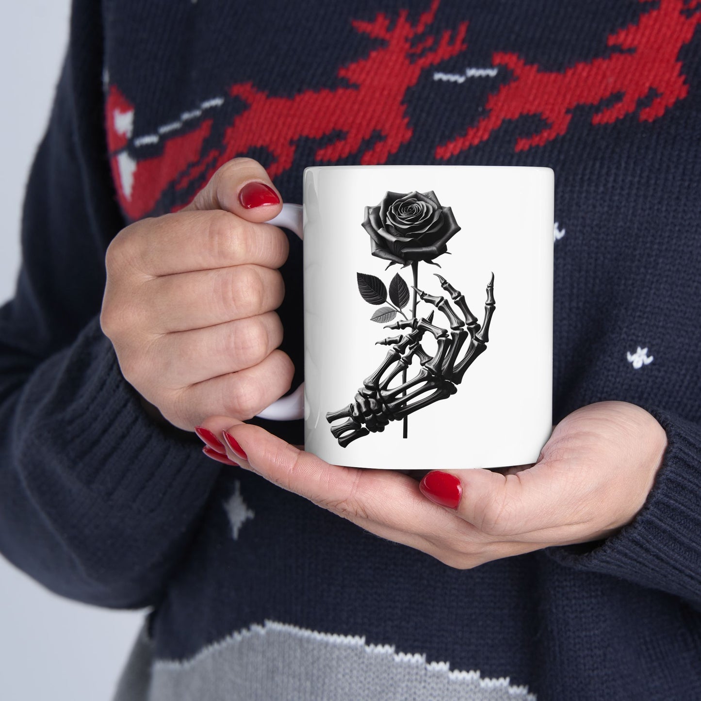 Halloween-Themed Ceramic Mug, Perfect for Spooky Season, Gift for Friends, Halloween Decorations, 11oz 15oz Sizes