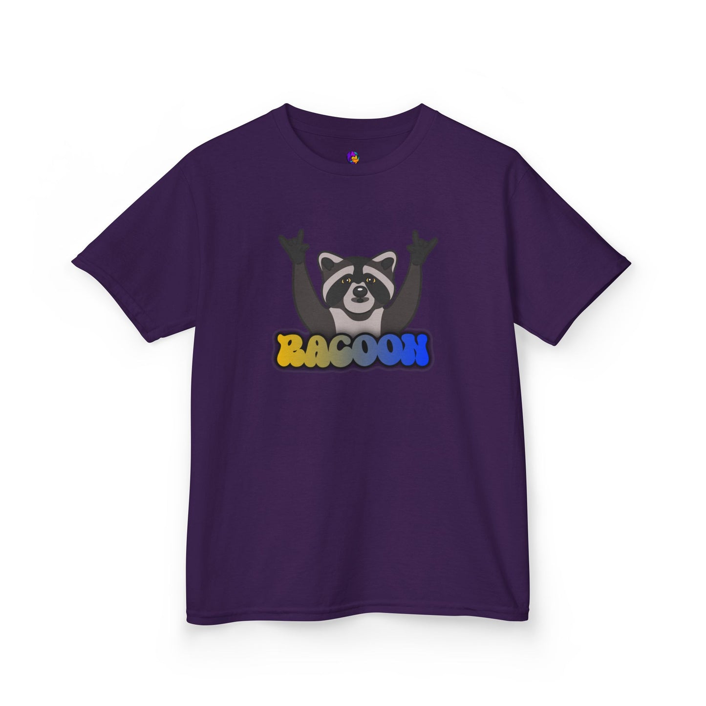 Rockin' Raccoon Kids Tee | Fun Cotton Shirt for Boys & Girls, Cute Animal Graphic Tee, Birthday Gift, Playtime Essential