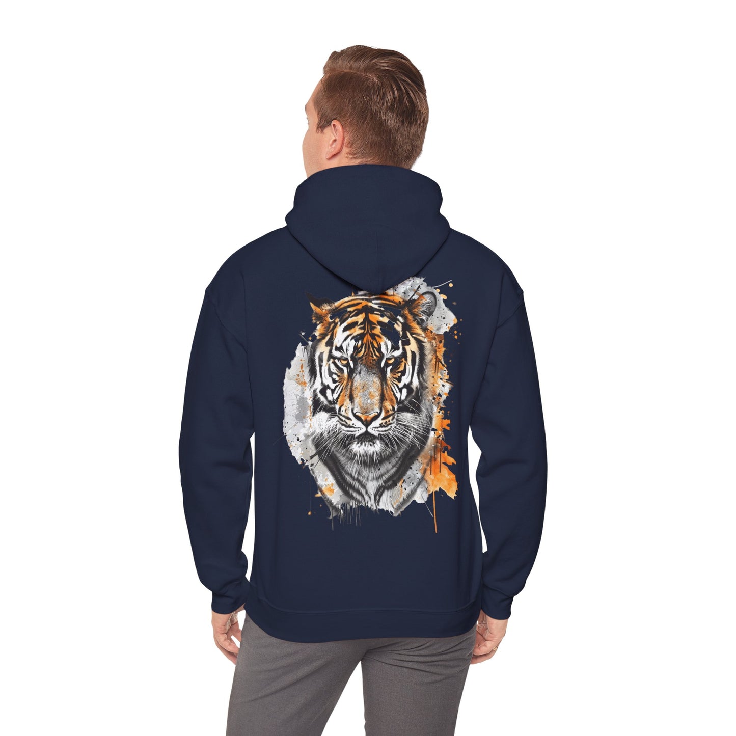 Magnificent Tiger Hooded Sweatshirt for Those Who Love to Be a King, Comfortable Sweater for Everyday Wear, Gift for Birthdays and Nature Lovers.