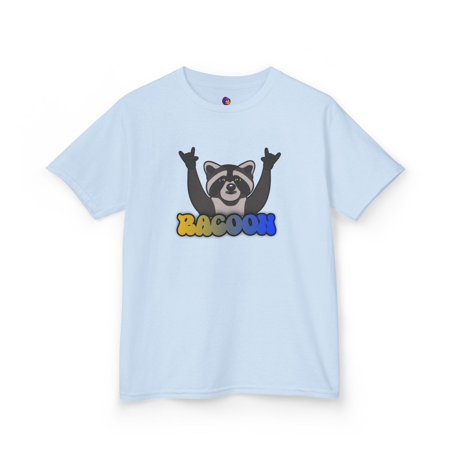 Rockin' Raccoon Kids Tee | Fun Cotton Shirt for Boys & Girls, Cute Animal Graphic Tee, Birthday Gift, Playtime Essential