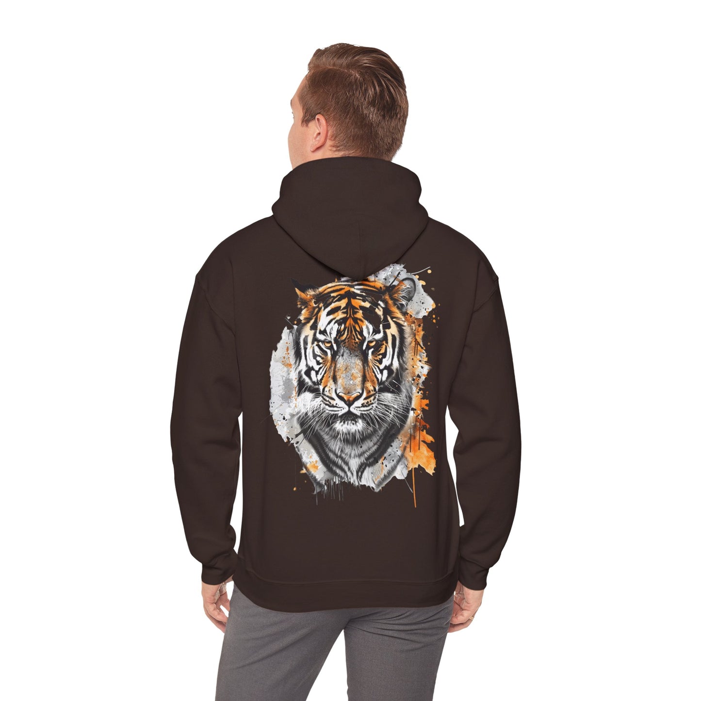 Magnificent Tiger Hooded Sweatshirt for Those Who Love to Be a King, Comfortable Sweater for Everyday Wear, Gift for Birthdays and Nature Lovers.