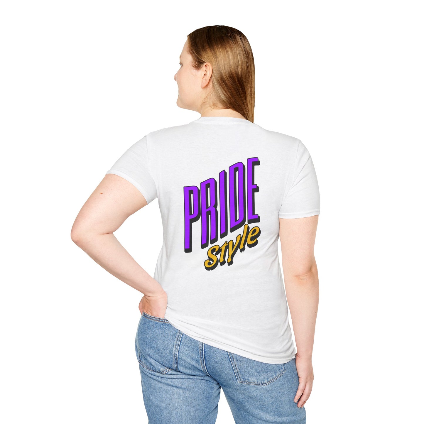 Pride Style Unisex Softstyle T-Shirt, LGBTQ+ Apparel, Gay Pride Shirt, Festival Wear, Affirmation Tee, Inclusive Fashion