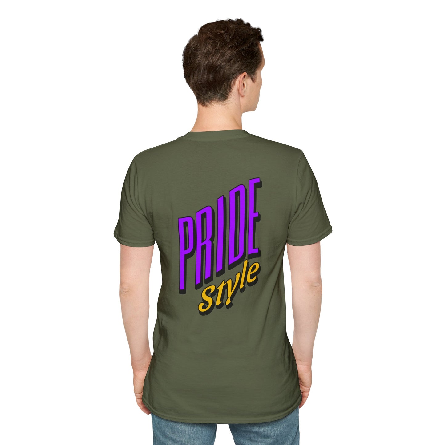 Pride Style Unisex Softstyle T-Shirt, LGBTQ+ Apparel, Gay Pride Shirt, Festival Wear, Affirmation Tee, Inclusive Fashion