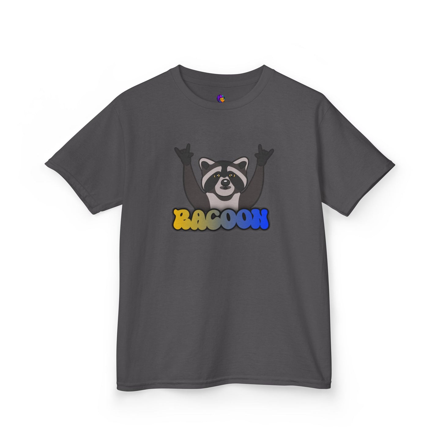 Rockin' Raccoon Kids Tee | Fun Cotton Shirt for Boys & Girls, Cute Animal Graphic Tee, Birthday Gift, Playtime Essential