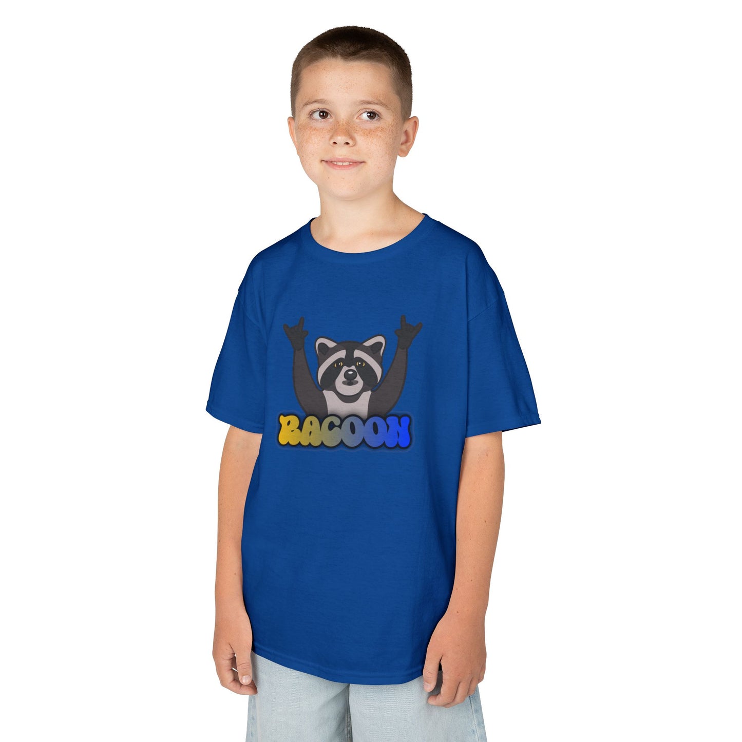 Rockin' Raccoon Kids Tee | Fun Cotton Shirt for Boys & Girls, Cute Animal Graphic Tee, Birthday Gift, Playtime Essential