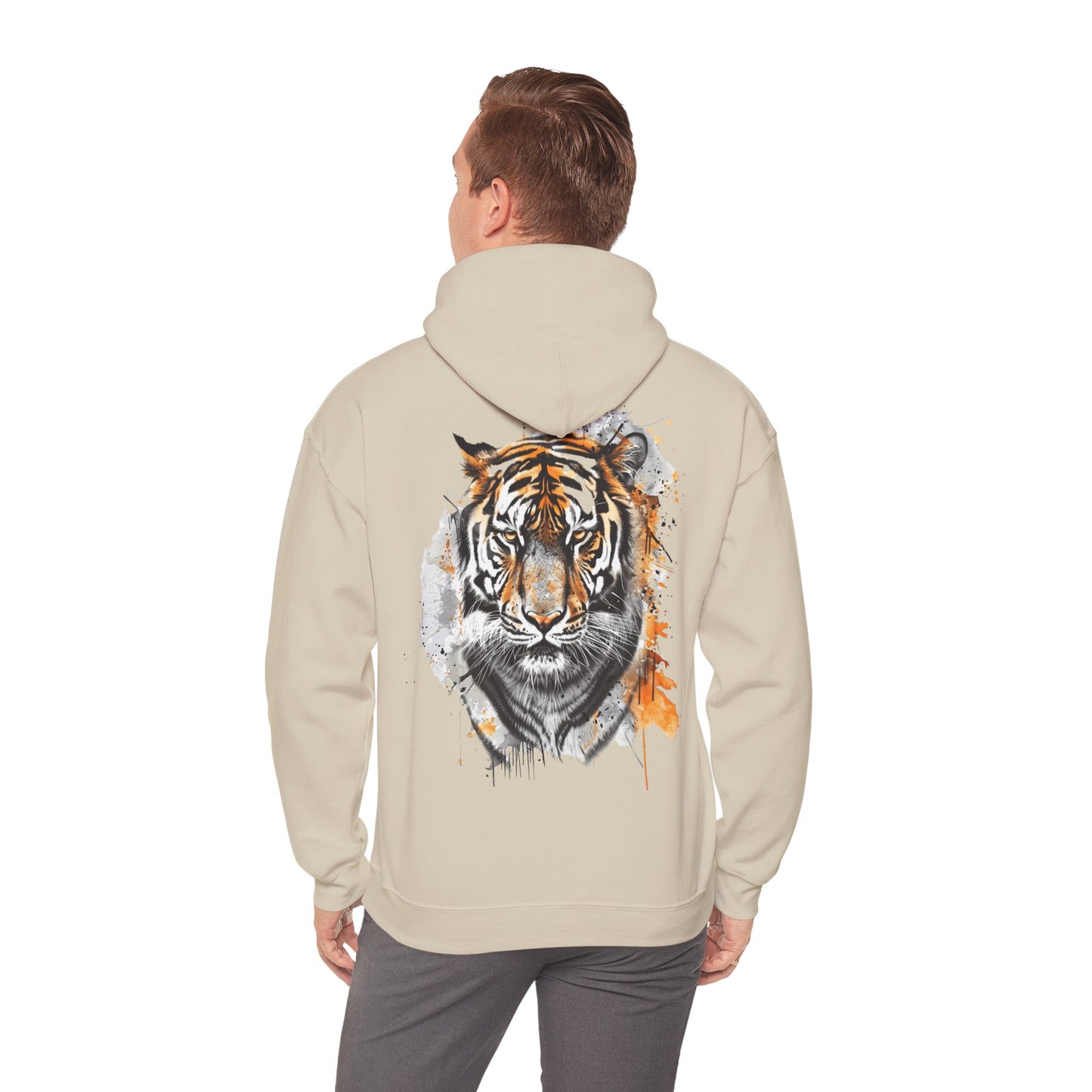 Magnificent Tiger Hooded Sweatshirt for Those Who Love to Be a King, Comfortable Sweater for Everyday Wear, Gift for Birthdays and Nature Lovers.