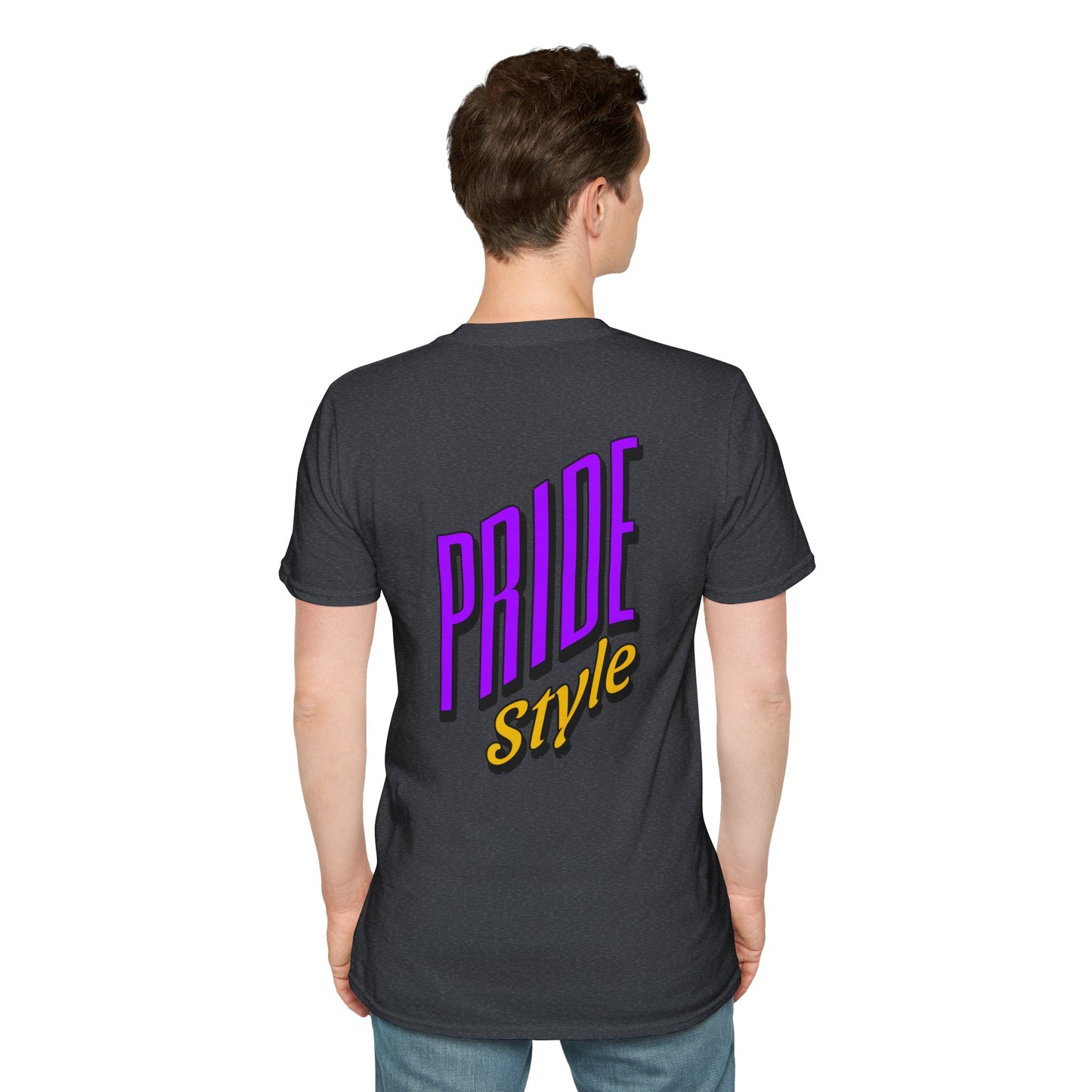 Pride Style Unisex Softstyle T-Shirt, LGBTQ+ Apparel, Gay Pride Shirt, Festival Wear, Affirmation Tee, Inclusive Fashion