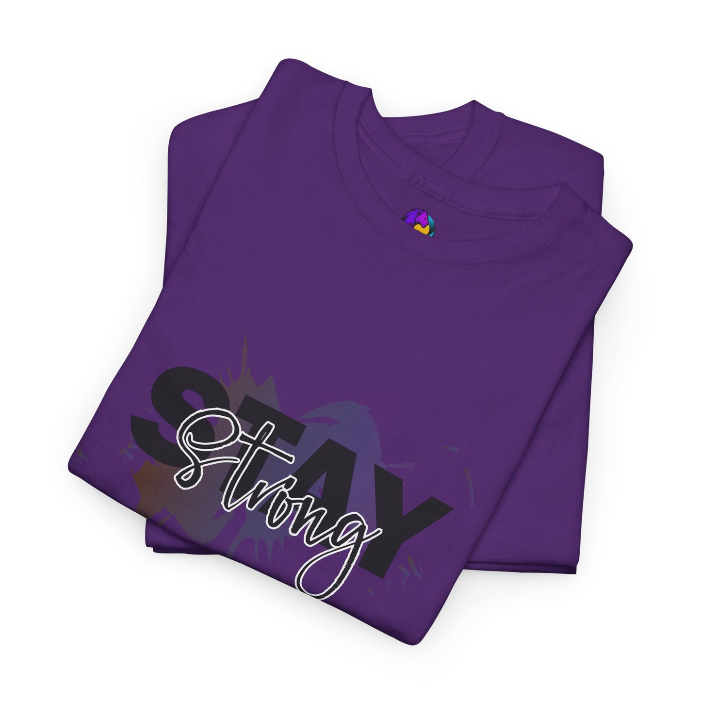 Stay Strong Unisex Heavy Cotton Tee, Inspirational T-Shirt, Motivational Apparel, Casual Wear, Gifts for Him/Her, Everyday Comfort