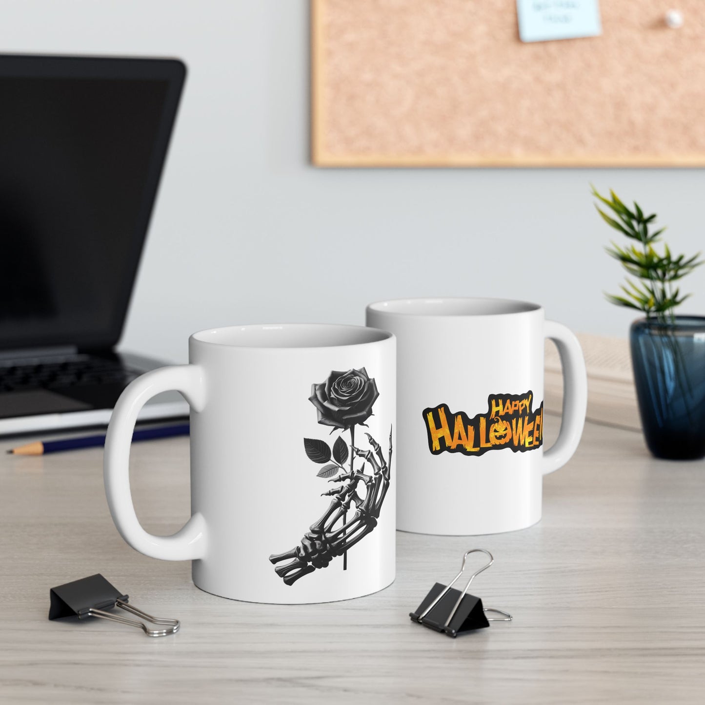 Halloween-Themed Ceramic Mug, Perfect for Spooky Season, Gift for Friends, Halloween Decorations, 11oz 15oz Sizes