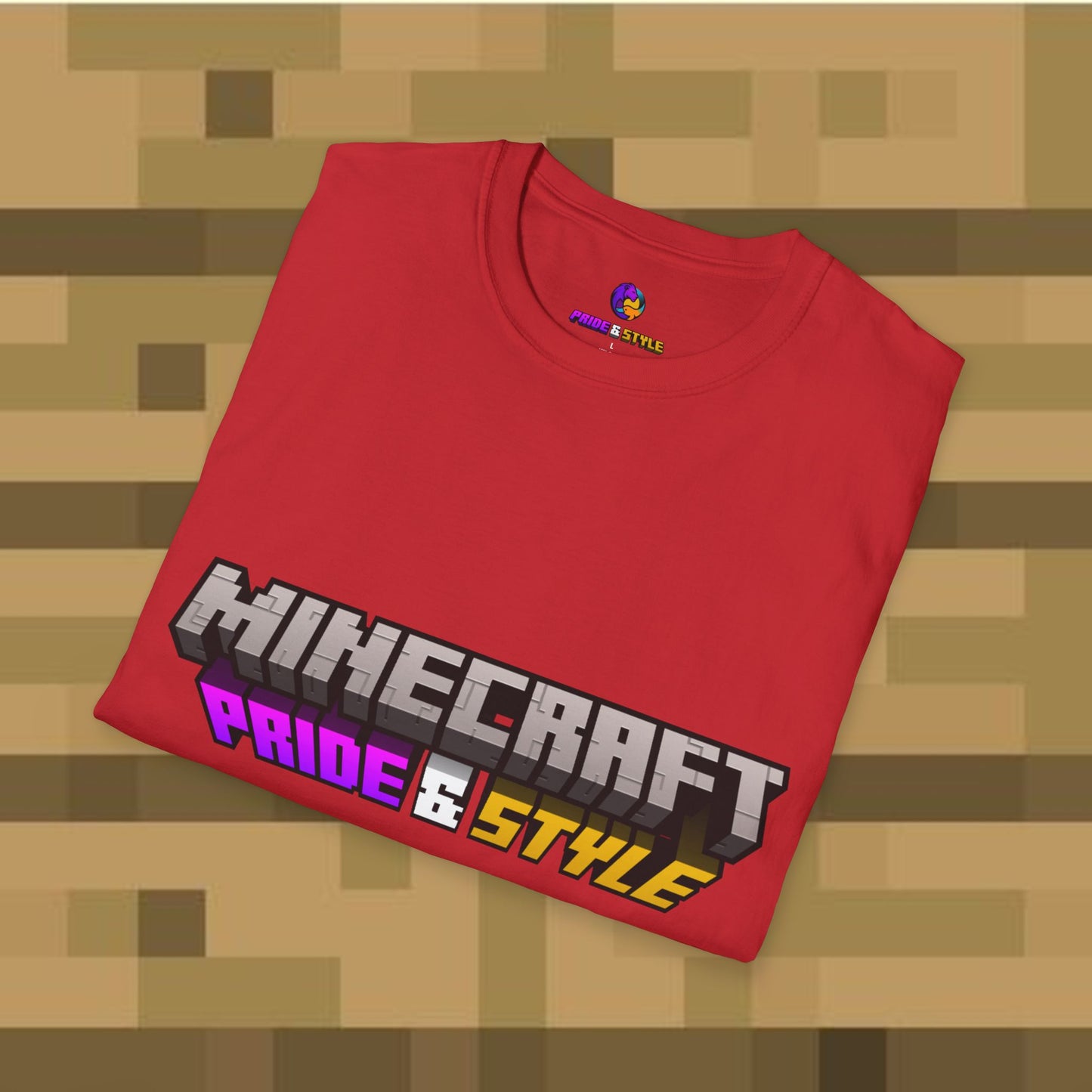 Minecraft Pride & Style T-Shirt for Game Lovers, Unisex Graphic Tee for Pride Events, Casual Wear, Gamer Gift, Comfortable Fashion