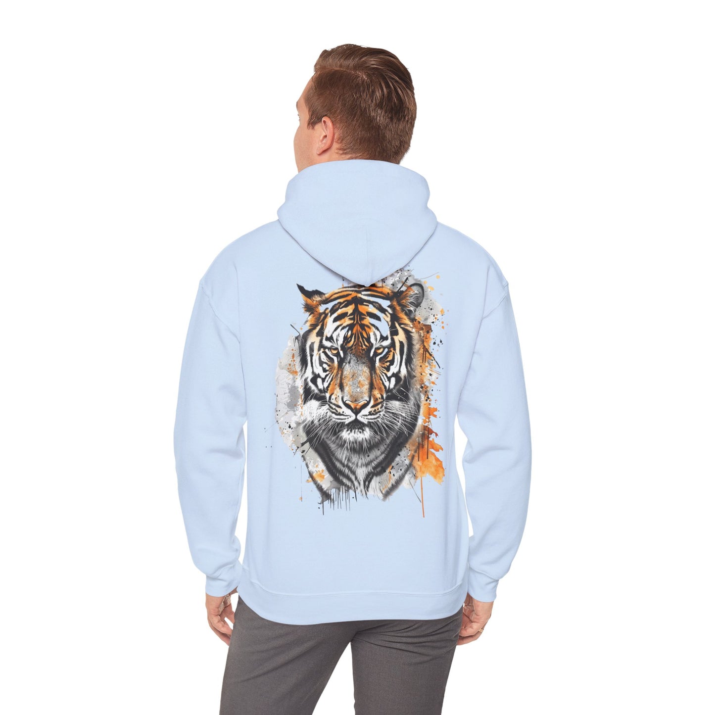 Magnificent Tiger Hooded Sweatshirt for Those Who Love to Be a King, Comfortable Sweater for Everyday Wear, Gift for Birthdays and Nature Lovers.