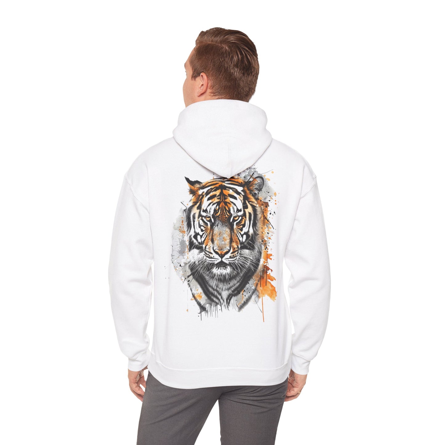 Magnificent Tiger Hooded Sweatshirt for Those Who Love to Be a King, Comfortable Sweater for Everyday Wear, Gift for Birthdays and Nature Lovers.