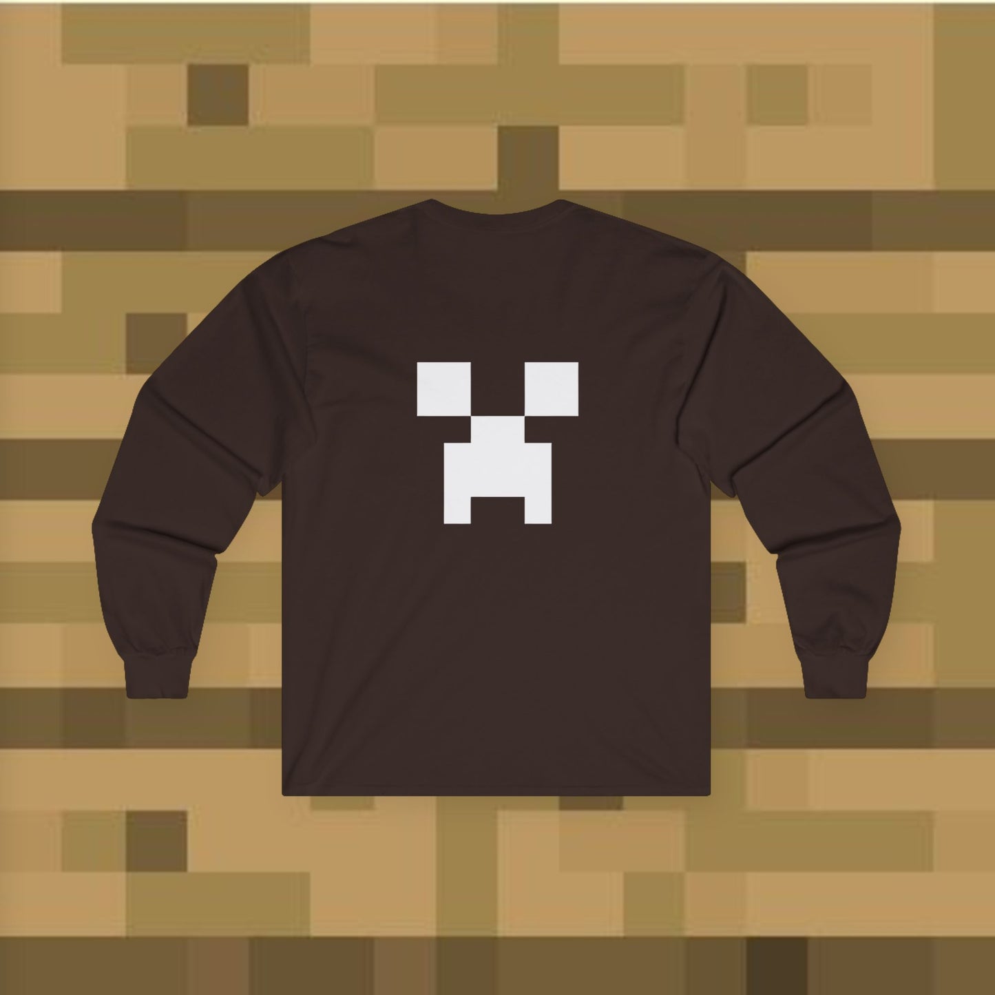 Minecraft Creeper Long Sleeve Tee for Gamers, Unisex Game Shirt, Perfect for Birthdays, Cozy Casual Wear, Minecraft Gifts, Gamer Apparel