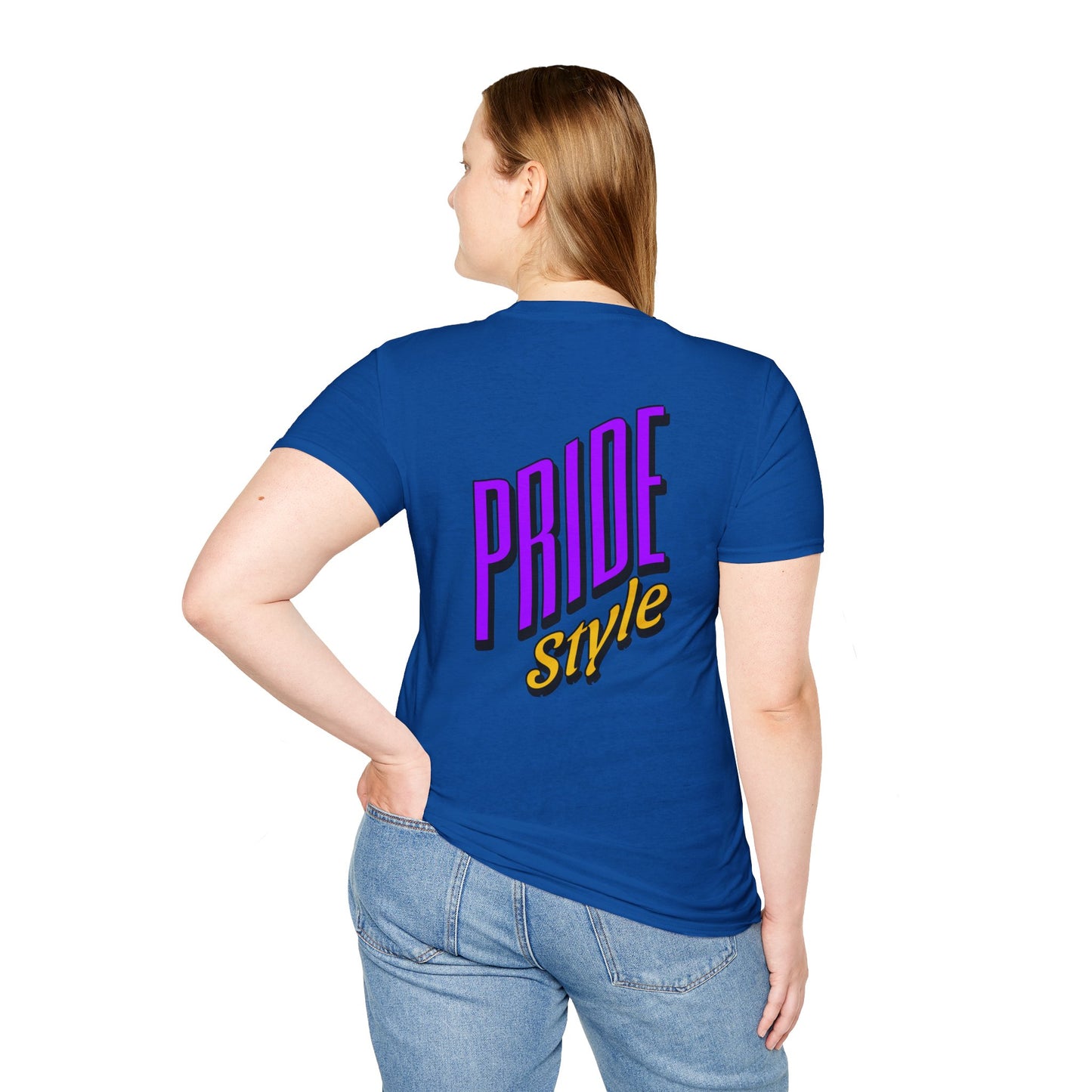 Pride Style Unisex Softstyle T-Shirt, LGBTQ+ Apparel, Gay Pride Shirt, Festival Wear, Affirmation Tee, Inclusive Fashion