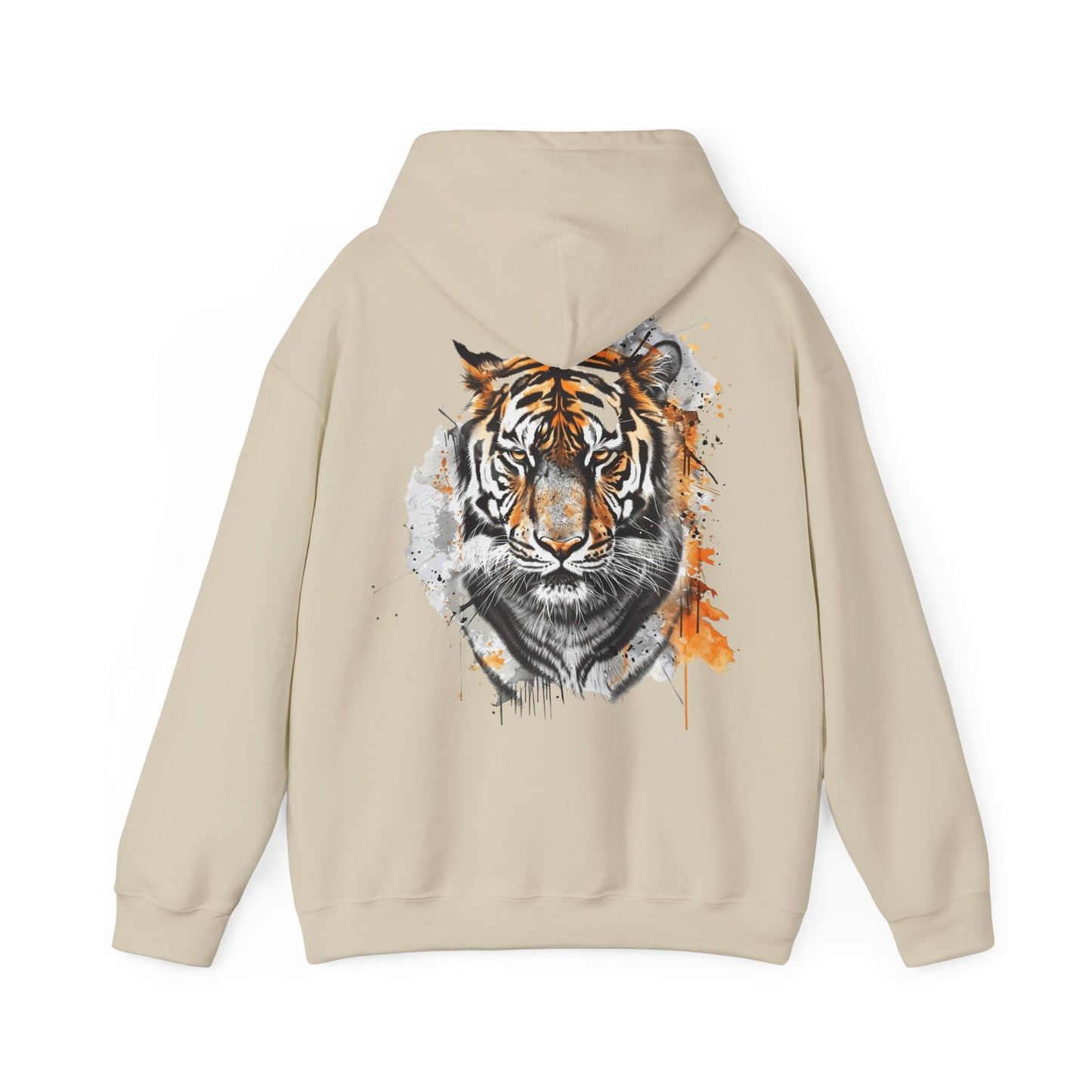 Magnificent Tiger Hooded Sweatshirt for Those Who Love to Be a King, Comfortable Sweater for Everyday Wear, Gift for Birthdays and Nature Lovers.