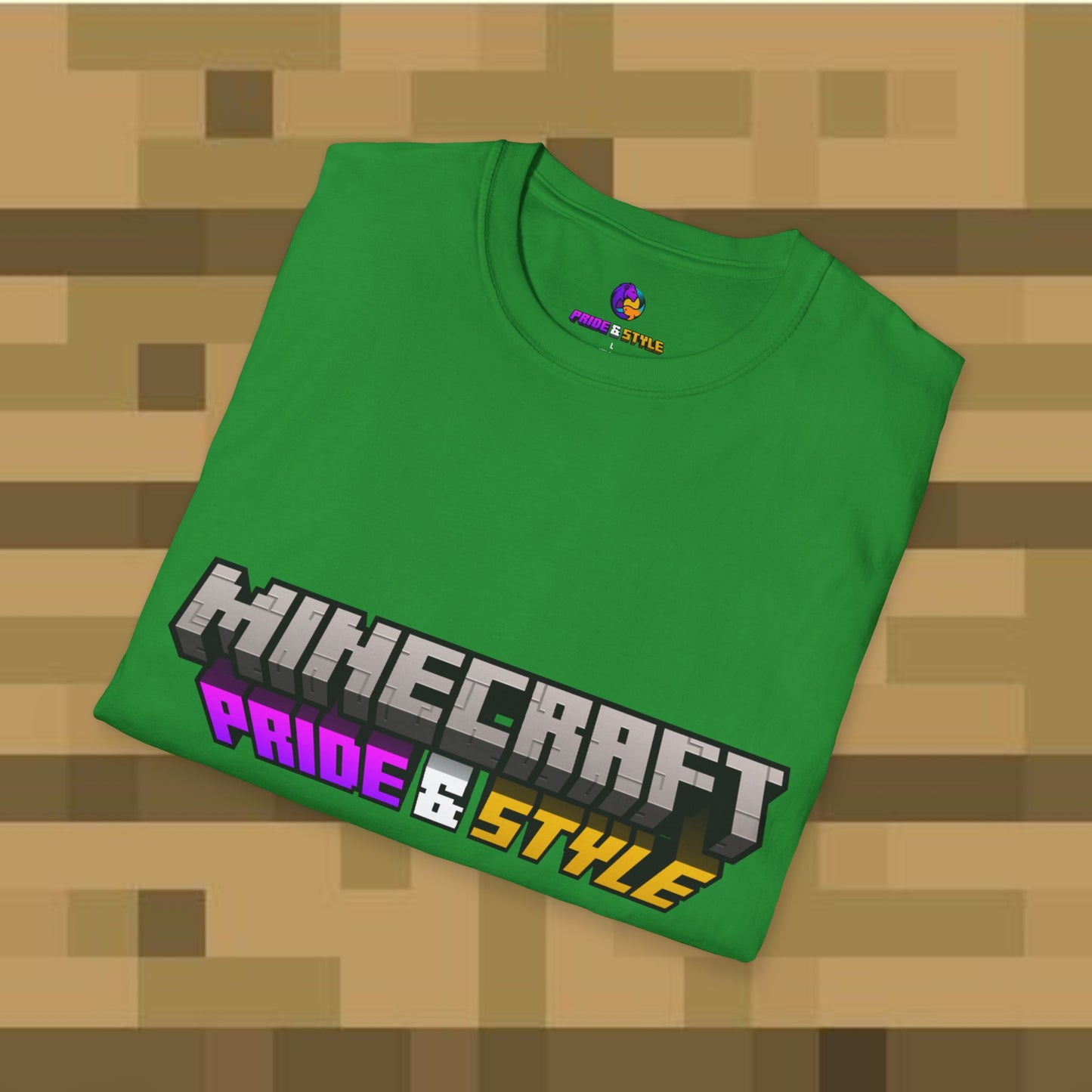 Minecraft Pride & Style T-Shirt for Game Lovers, Unisex Graphic Tee for Pride Events, Casual Wear, Gamer Gift, Comfortable Fashion