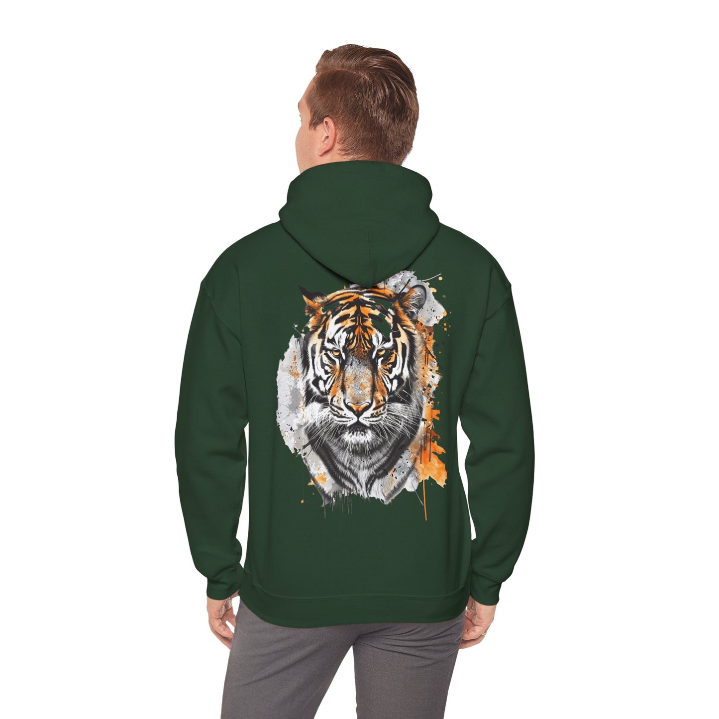 Magnificent Tiger Hooded Sweatshirt for Those Who Love to Be a King, Comfortable Sweater for Everyday Wear, Gift for Birthdays and Nature Lovers.