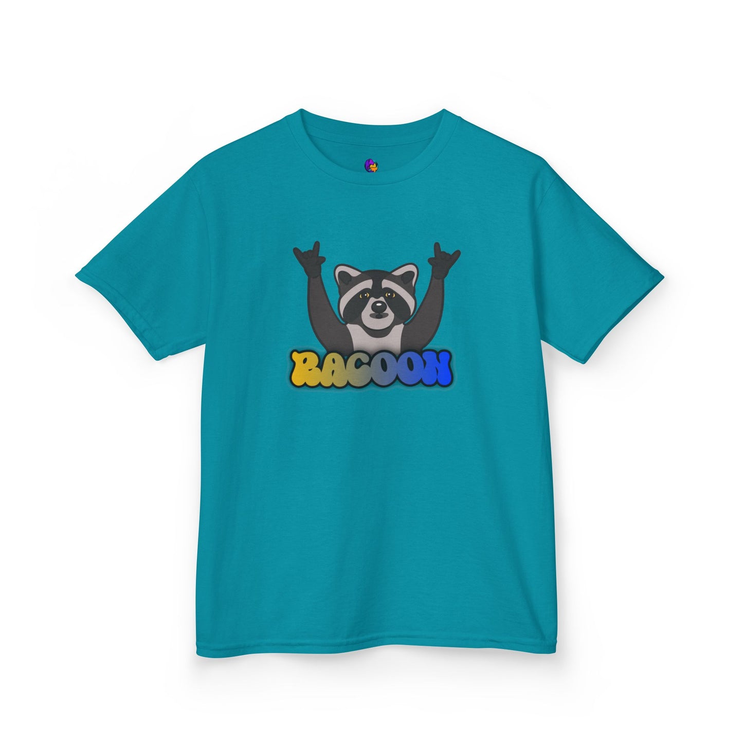 Rockin' Raccoon Kids Tee | Fun Cotton Shirt for Boys & Girls, Cute Animal Graphic Tee, Birthday Gift, Playtime Essential